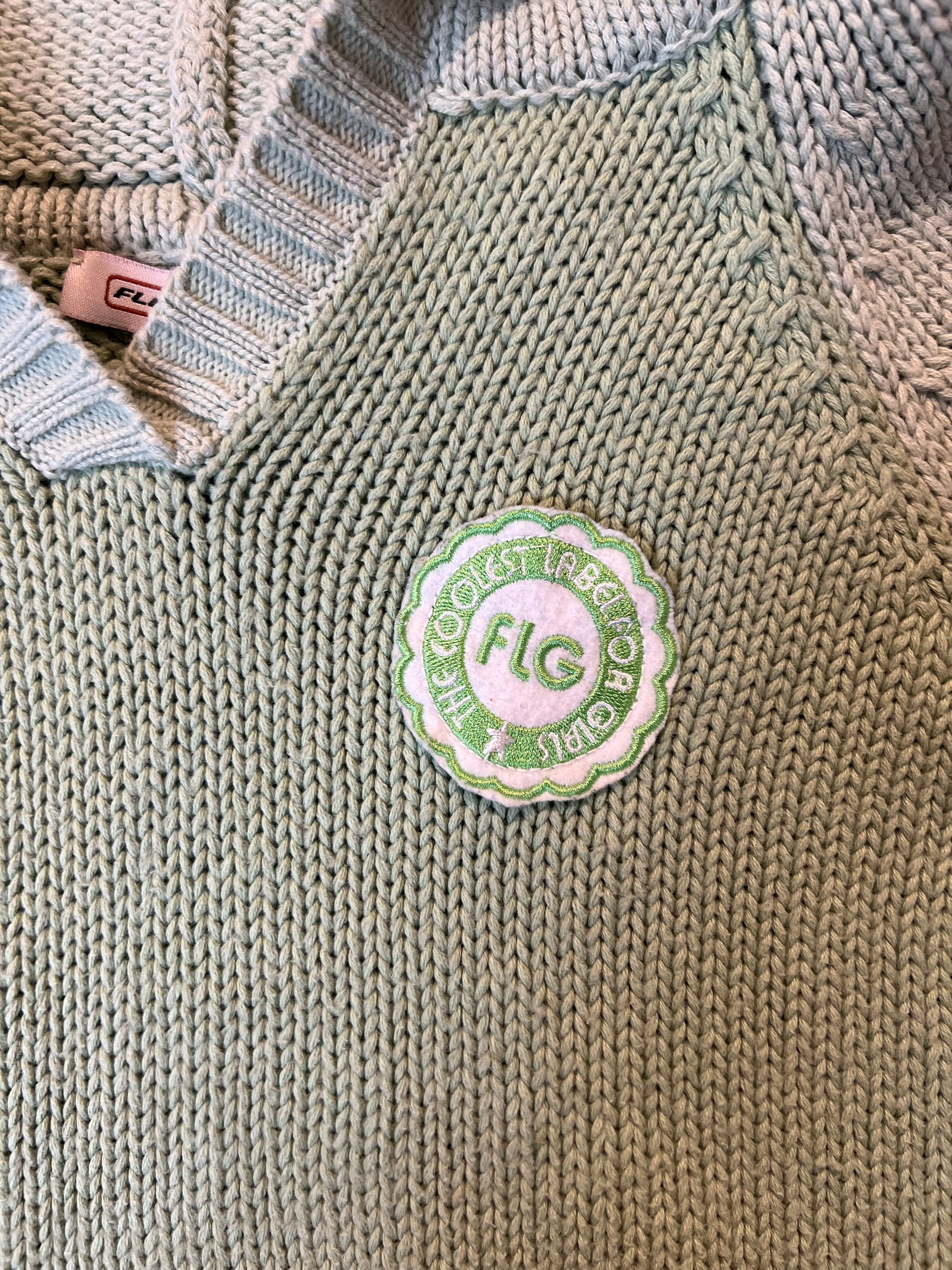 Vintage Green Knit Hoodie XS/S