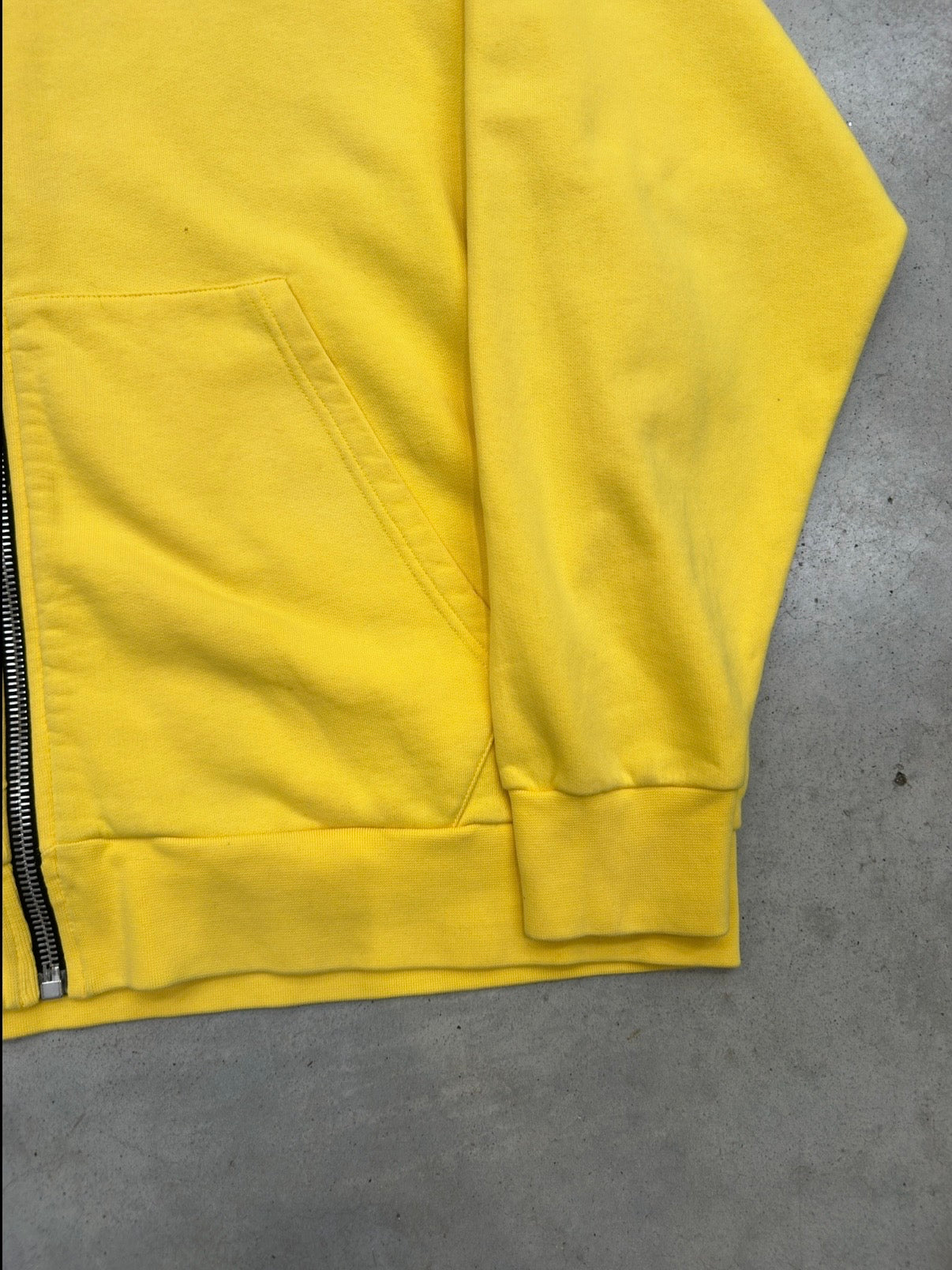 Vintage Palm Angels Yellow Zip Up Hoodie XL