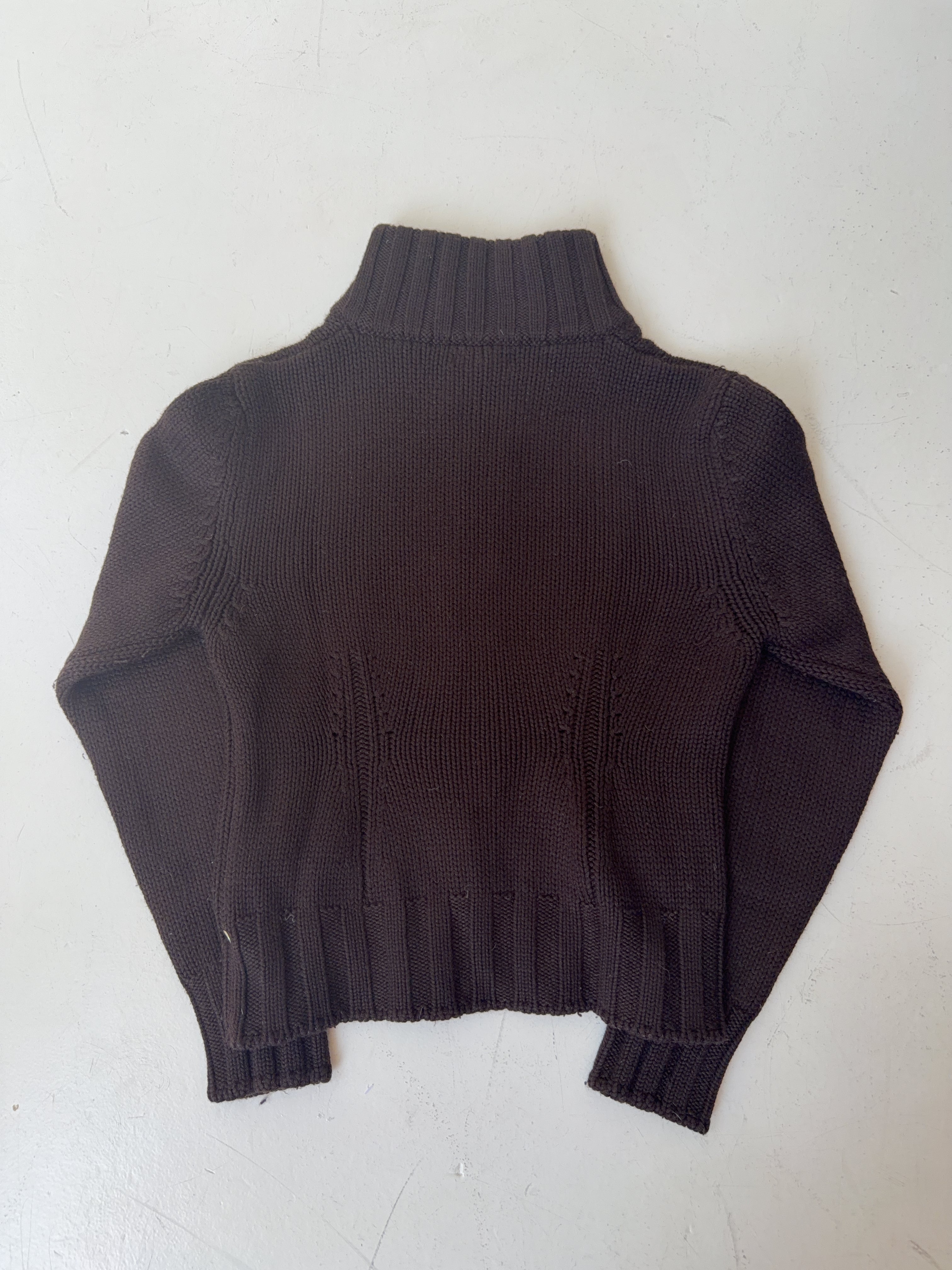 Vintage Sisley Knit Zip Jacket (S)