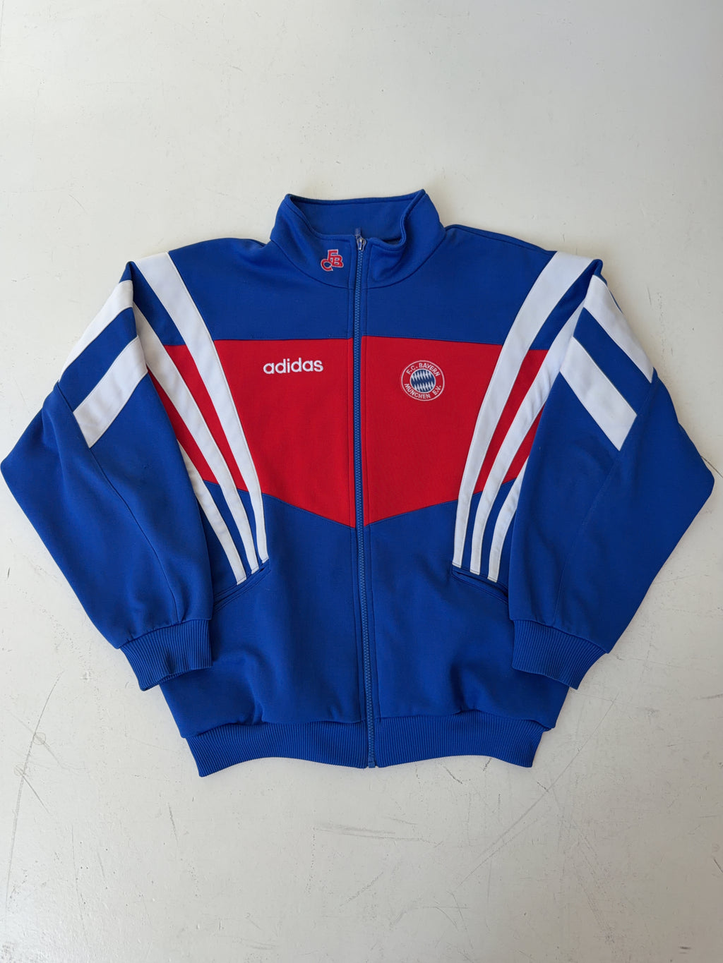 Vintage Adidas 1990s Fc Bayern München Track Jacke (M)