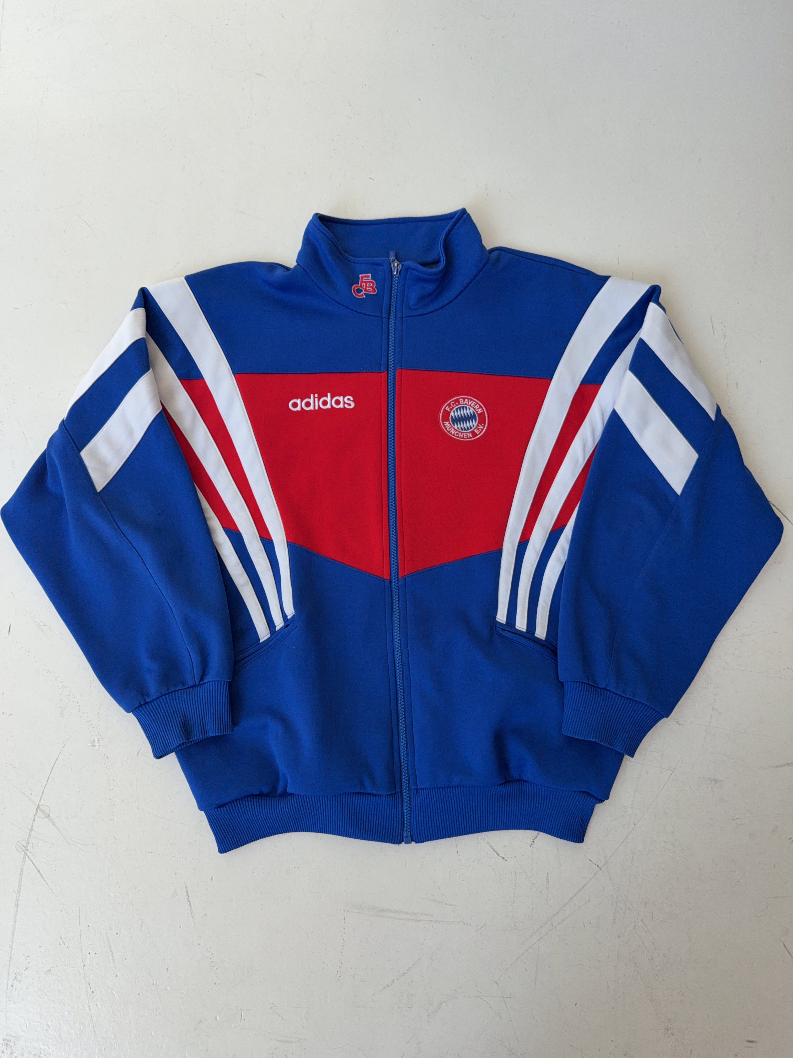 Vintage Adidas 1990s Fc Bayern München Track Jacke (M)