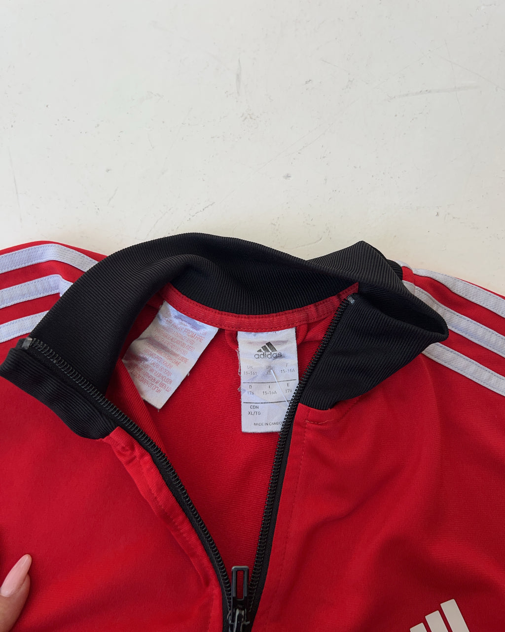 Vintage Adidas Rote Jacke (M)