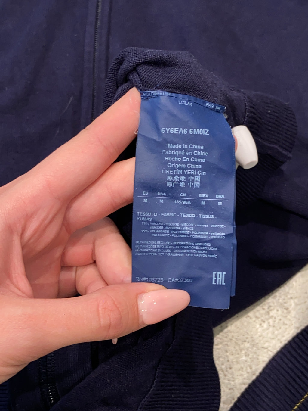 Vintage Armani Jeans Knit Zipper (M)