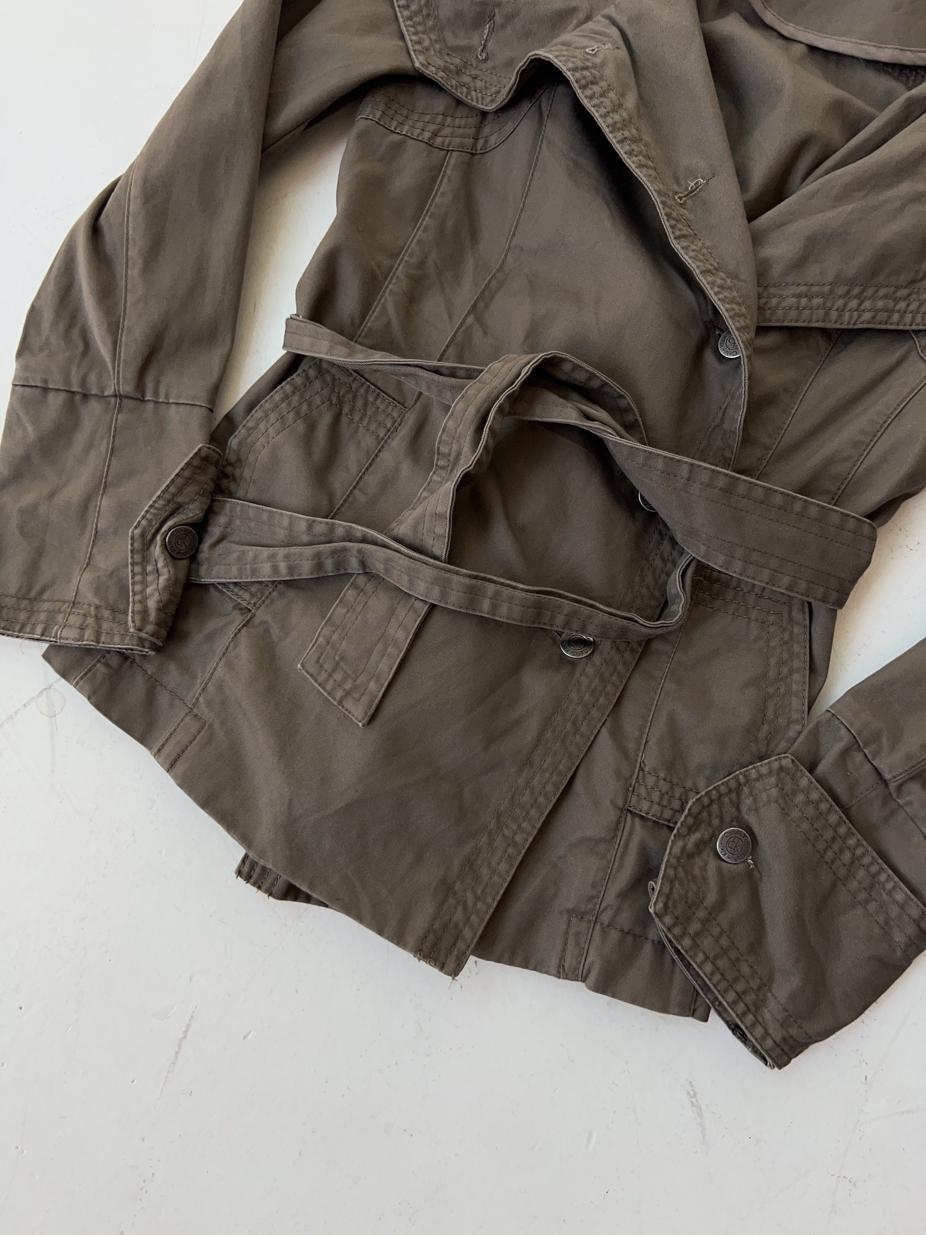 Vintage Calvin Klein Brown Short Coat (S)