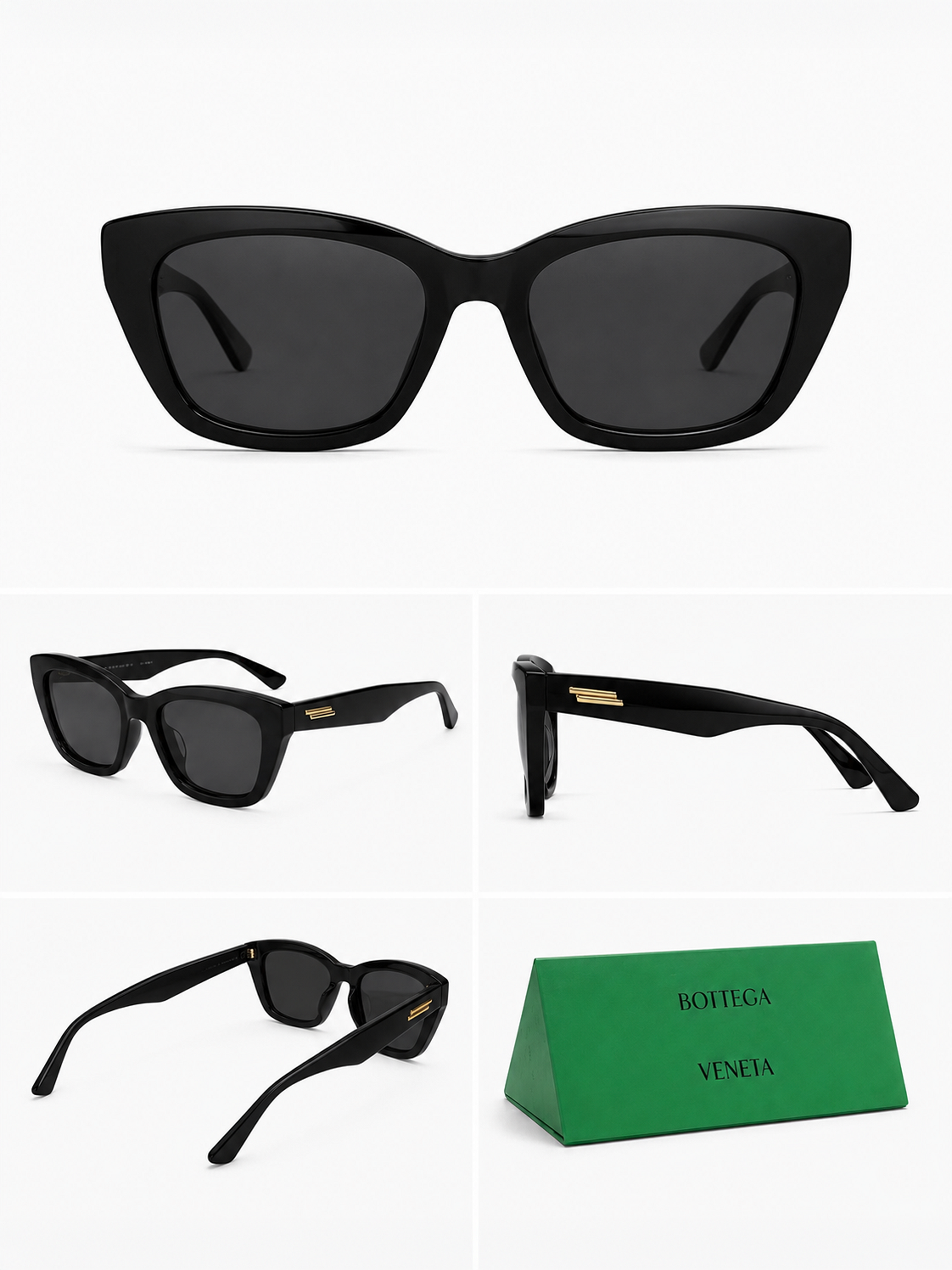 Bottega Veneta Black Sunglasses