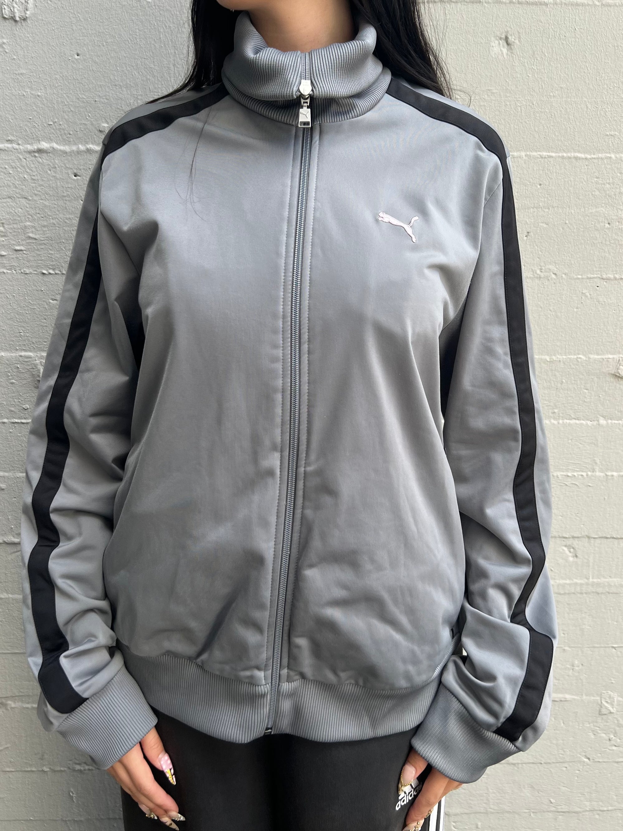 Vintage Puma Grey Track Jacket XL