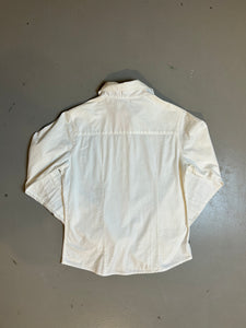Vintage Alviero Martini White Button-Up Shirt M/L
