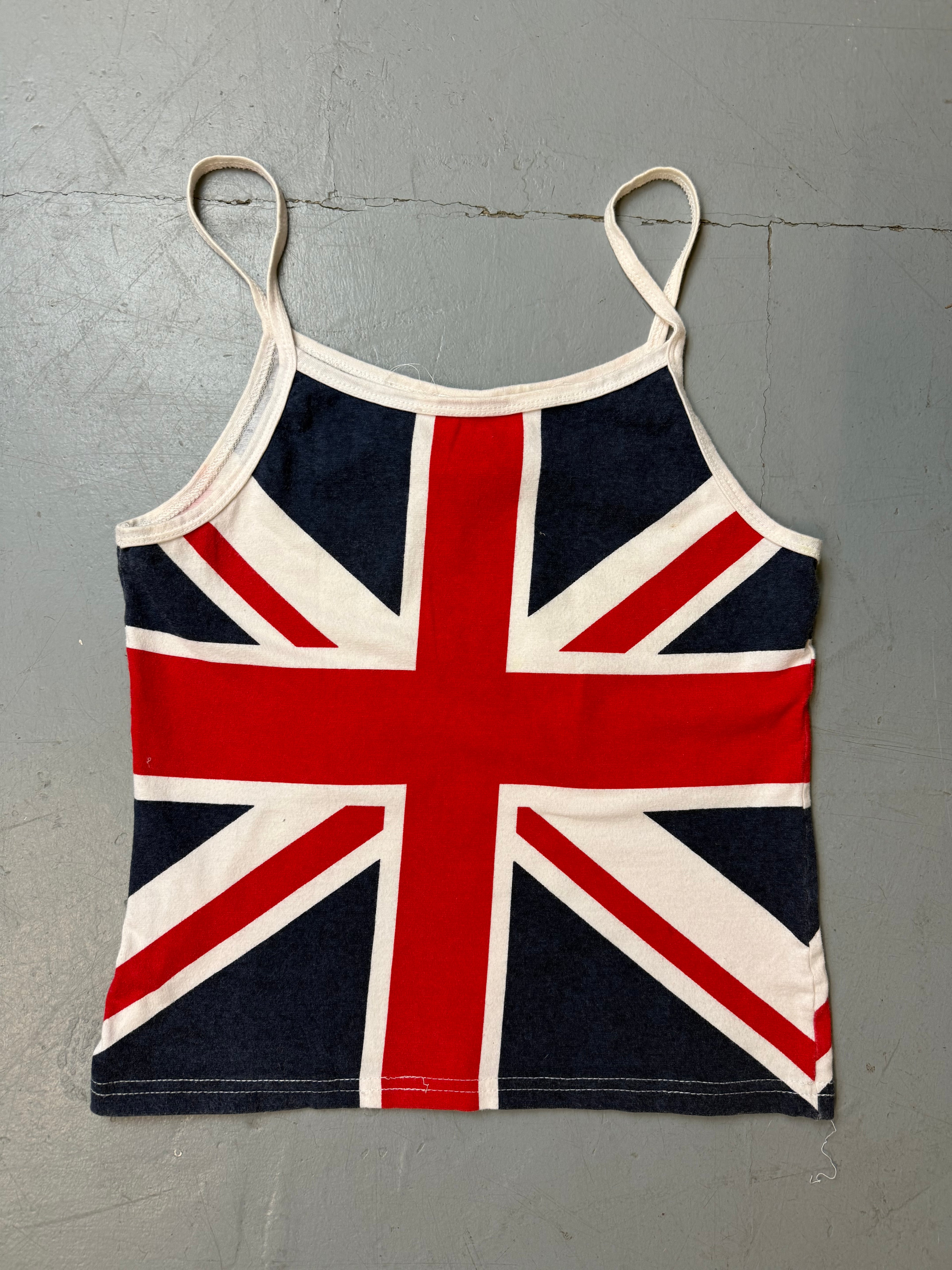 Vintage UK Flag Printed Top M