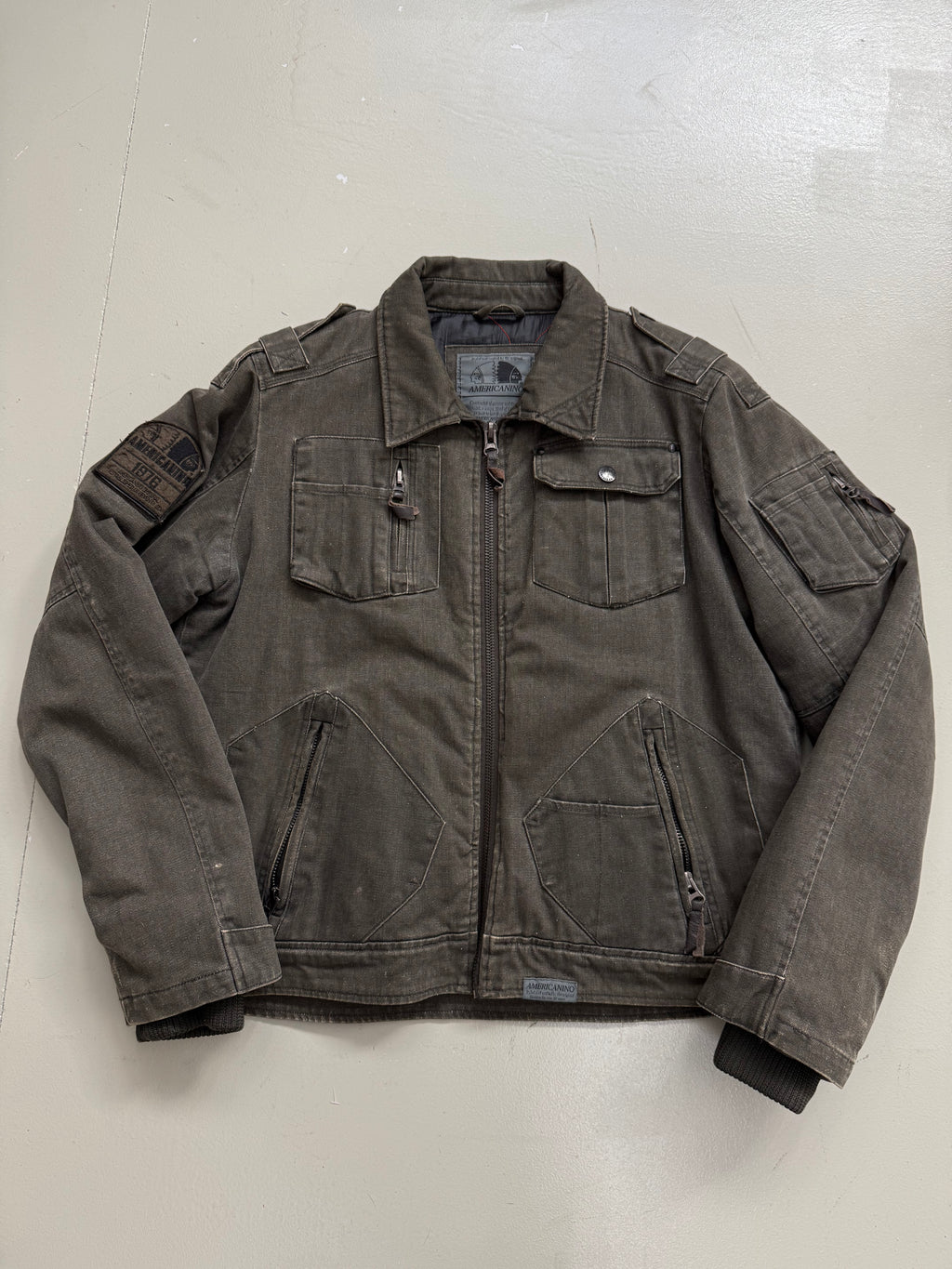 Vintage Americanino Workwear Jacket für Jungs. Y2K Second Hand 2000s Fashion.