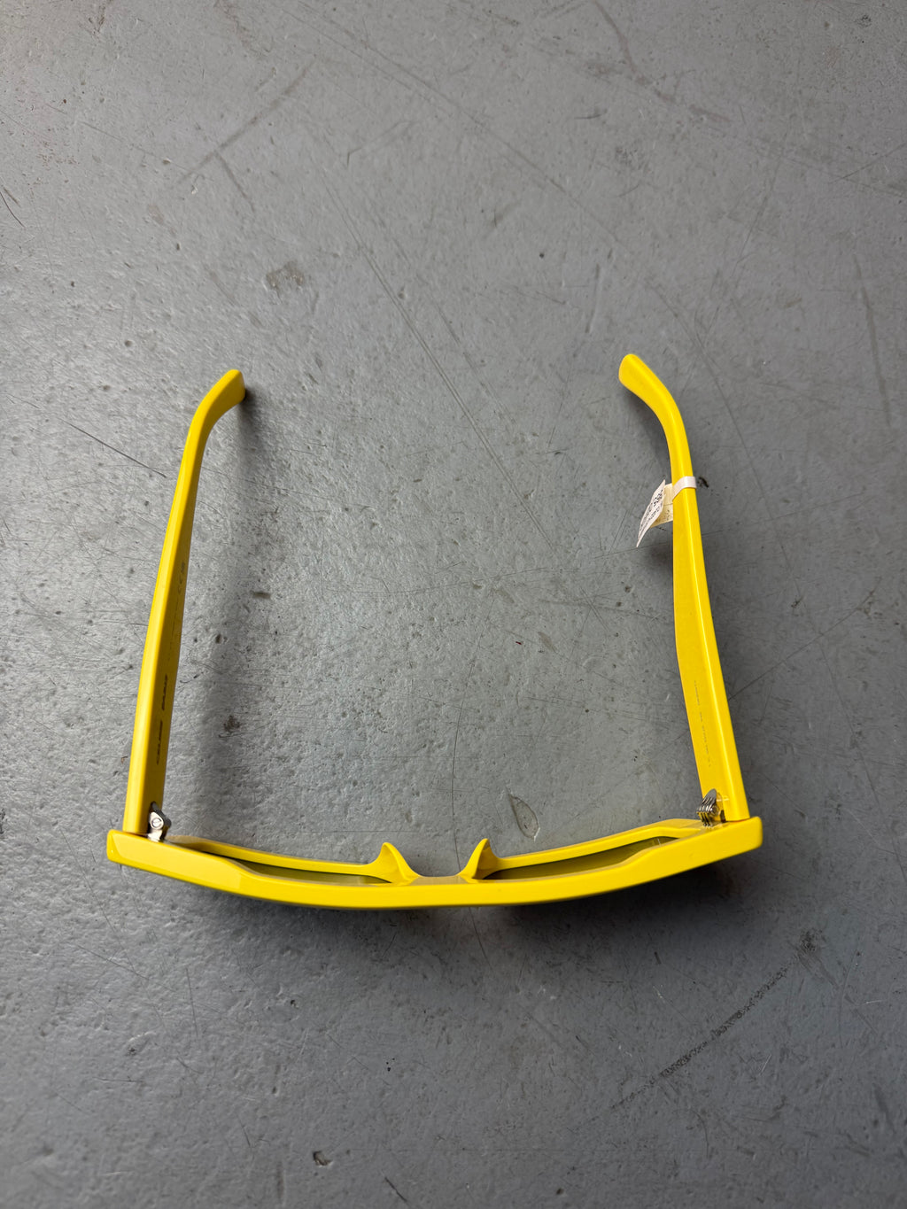 Celine Yellow Rectangle Sunglasses. Unisex. Y2K 2000s Fashion.