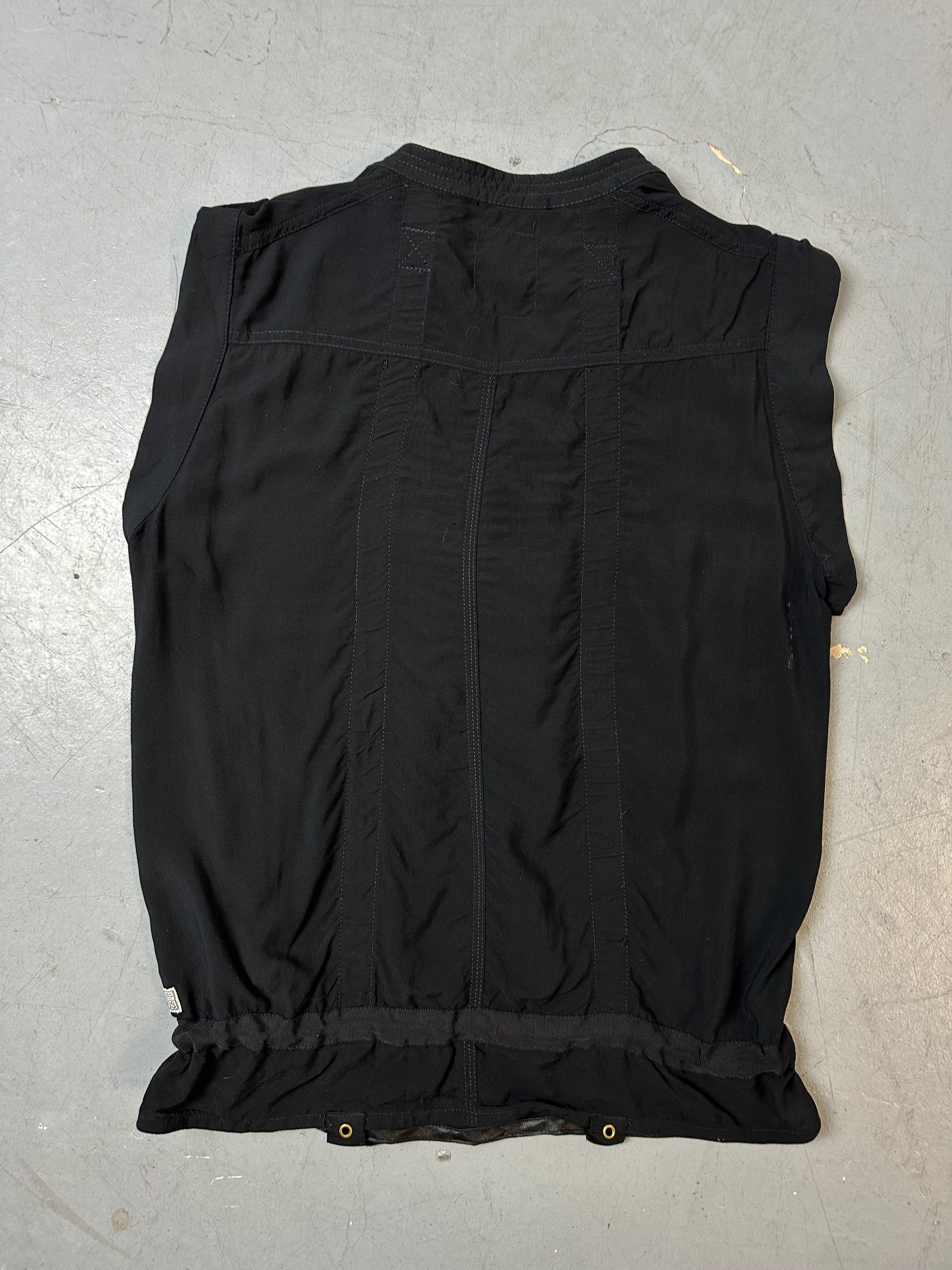 Vintage G-Star Black Sleeveless Blouse L
