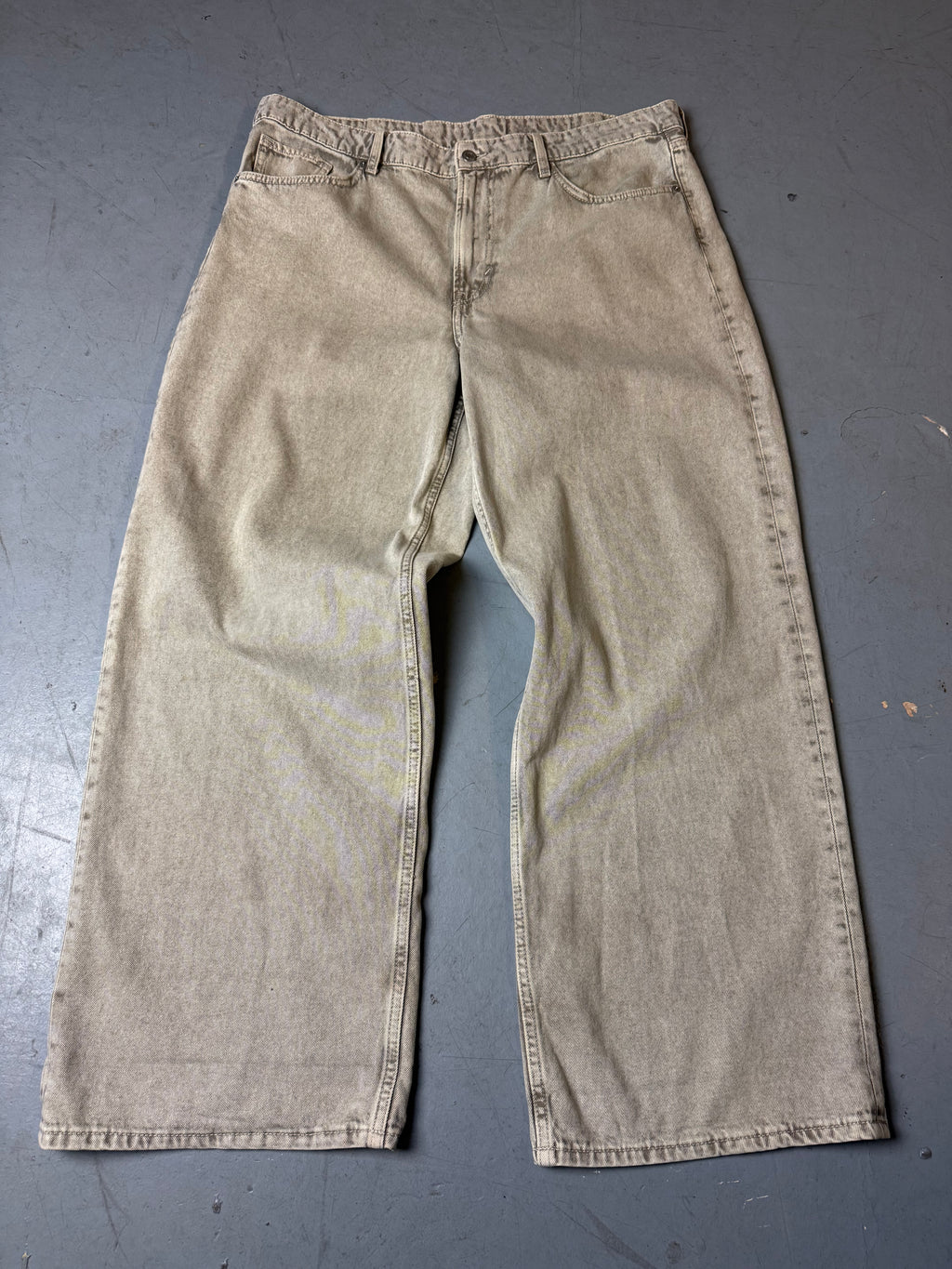 Produktbild von einer Vintage Beige Baggy Denim von vorne