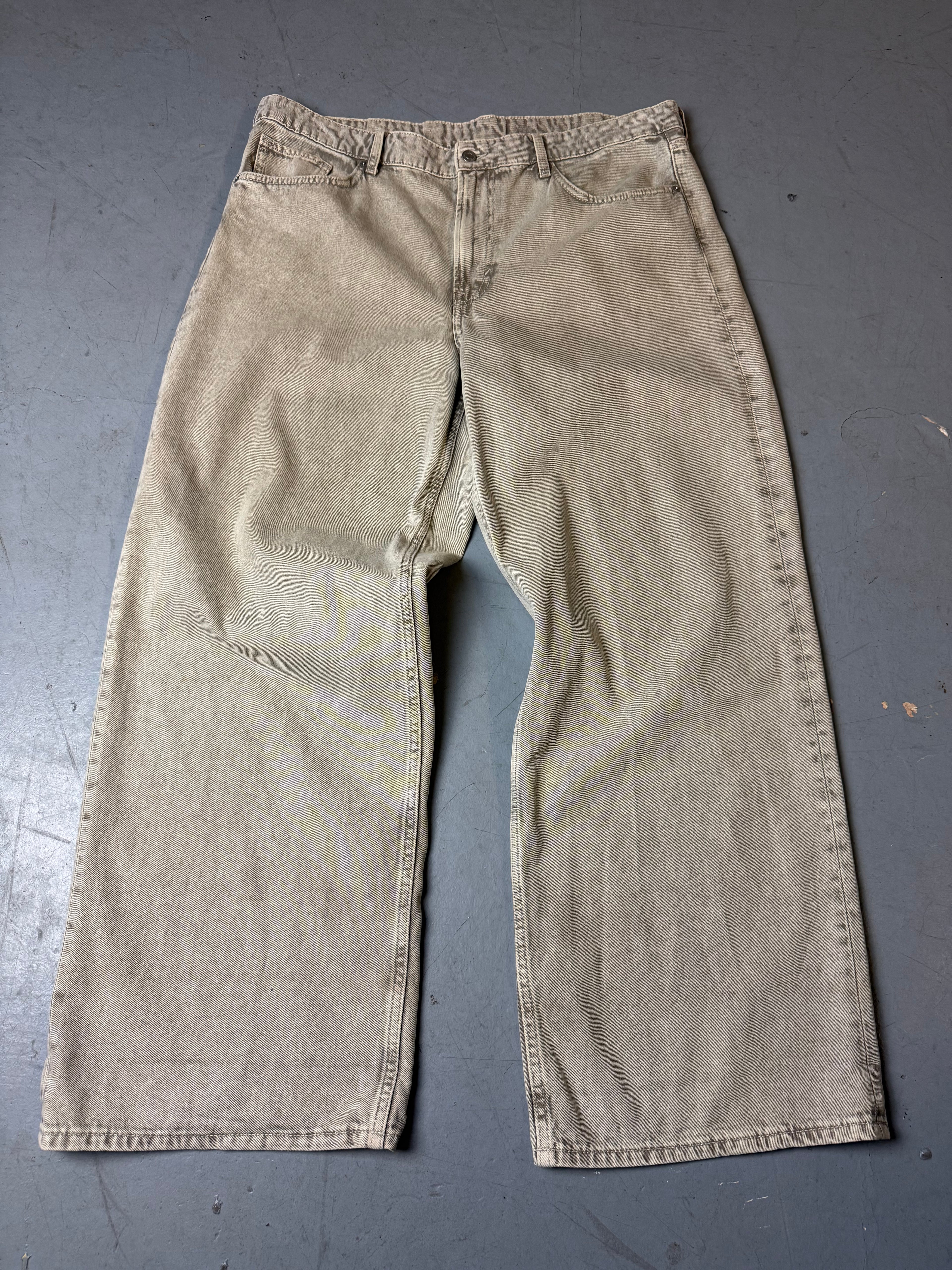 Produktbild von einer Vintage Beige Baggy Denim von vorne