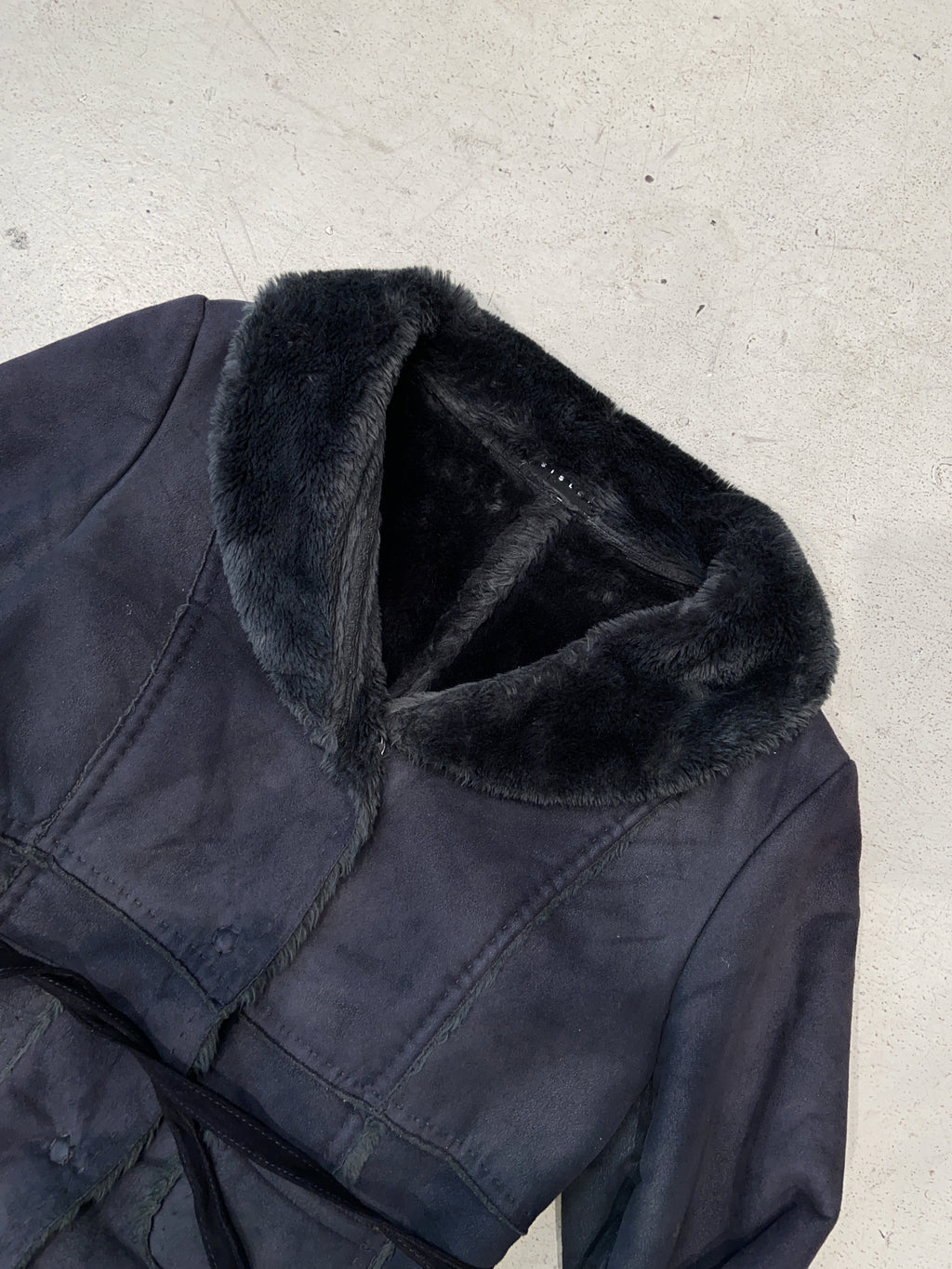 Vintage Sisley Faux Sherling Jacke (S)
