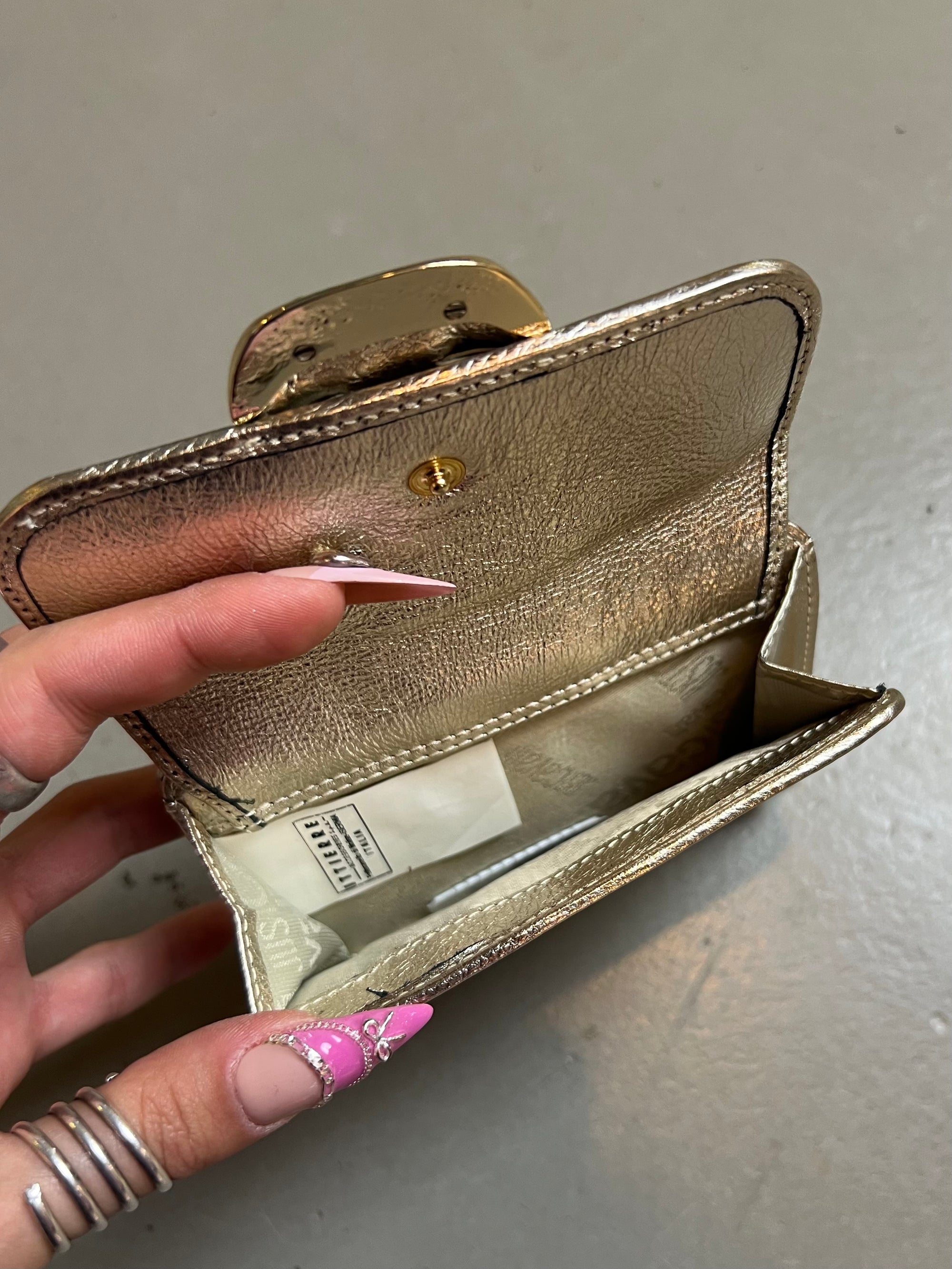 Vintage Beige & Gold Just Cavalli Wallet
