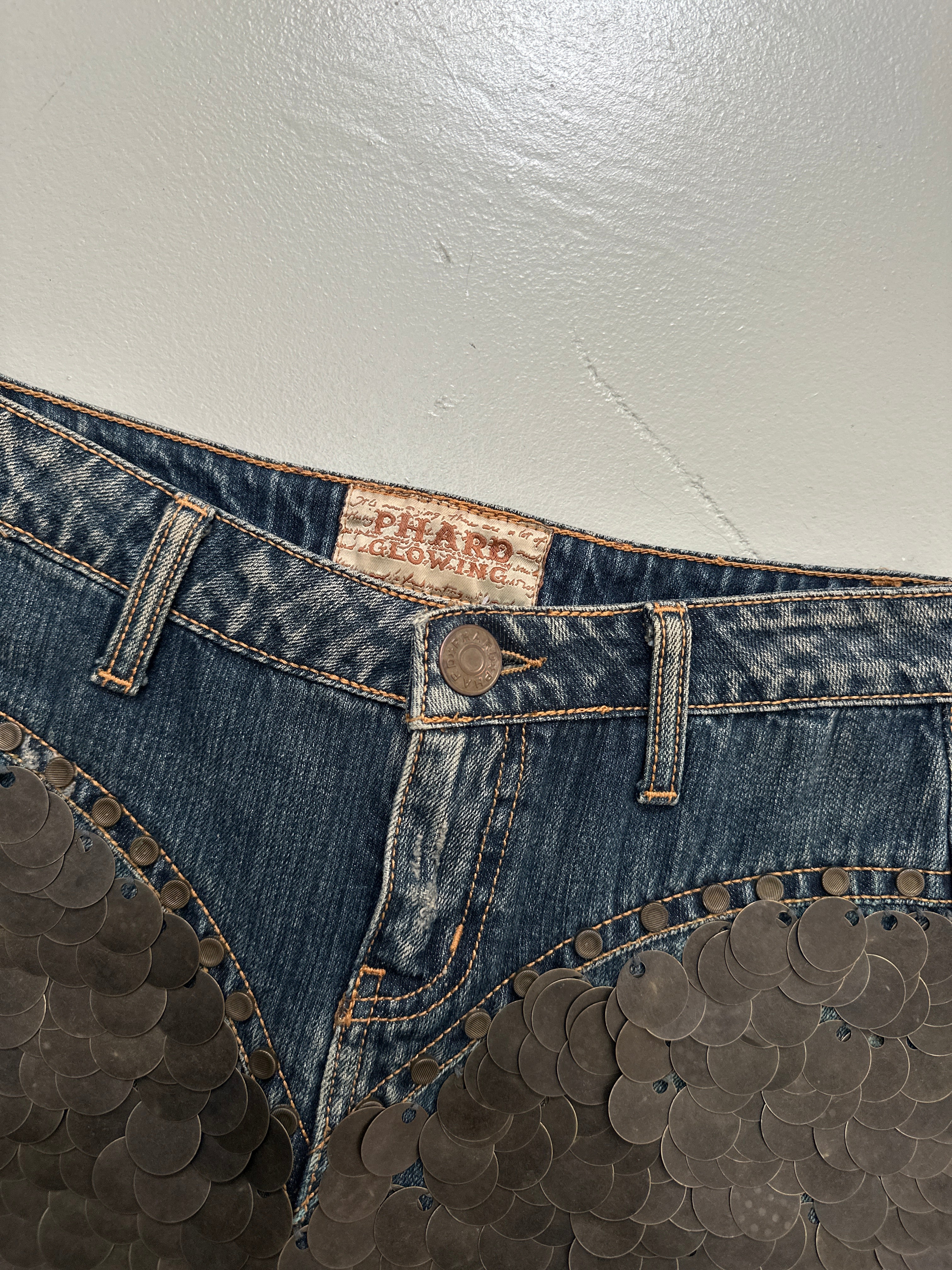 Vintage Phard Denim Mini Skirt XS