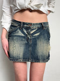 Vintage Reds Denim Mini Skirt M/L