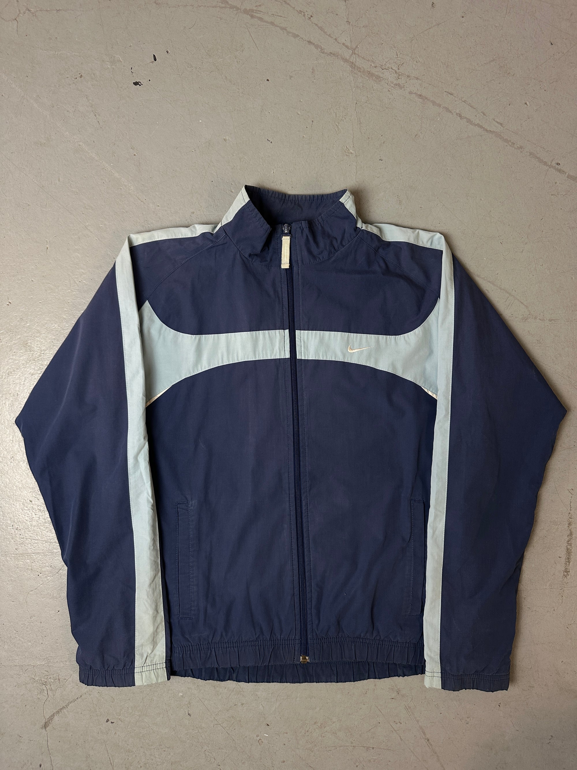 Produktbild von Vintage Dark/Baby Blue Nike Track Jacket M/L von vorne