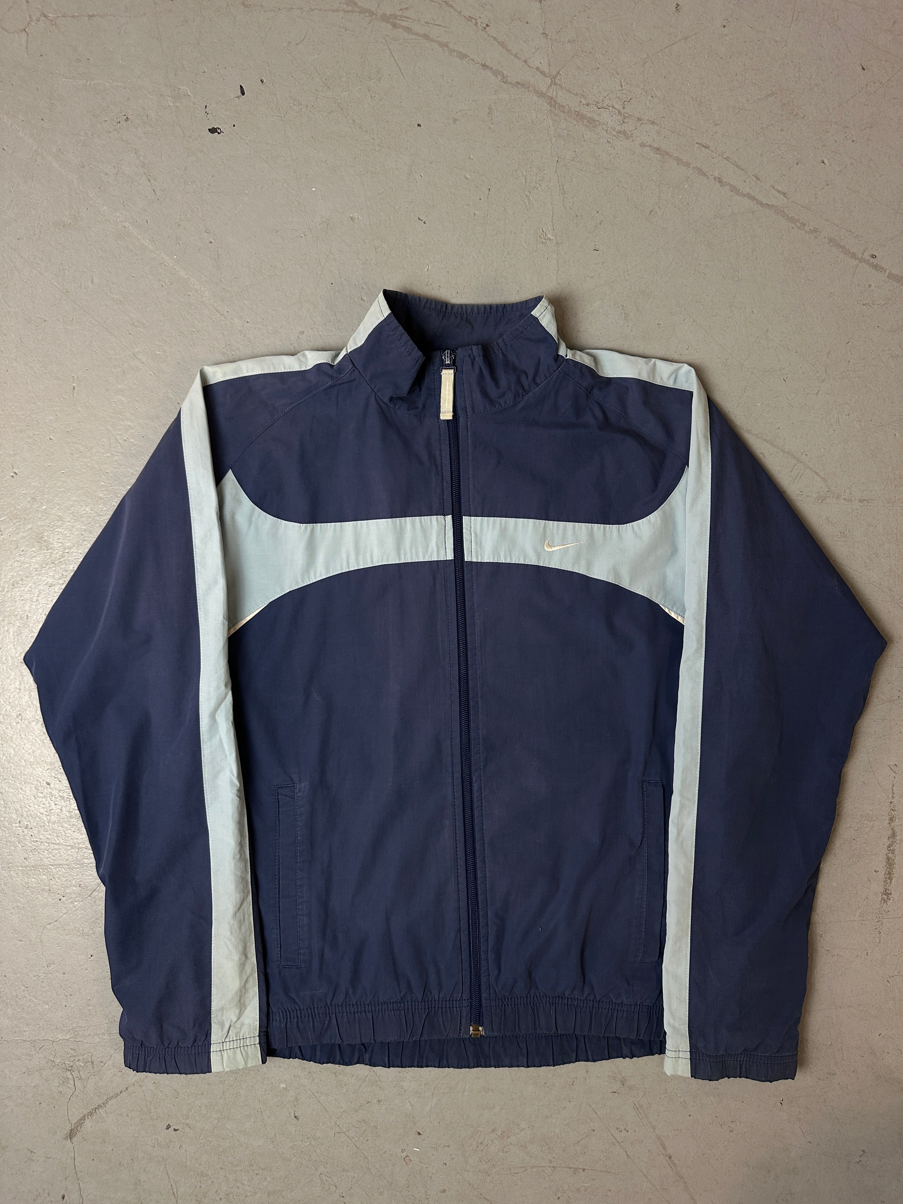 Produktbild von Vintage Dark/Baby Blue Nike Track Jacket M/L von vorne