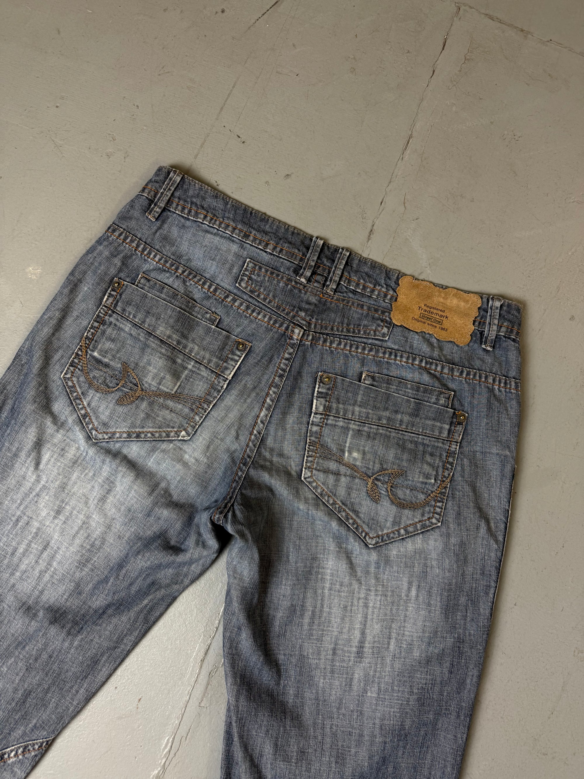 Vintage Street One Baggy Jeans L
