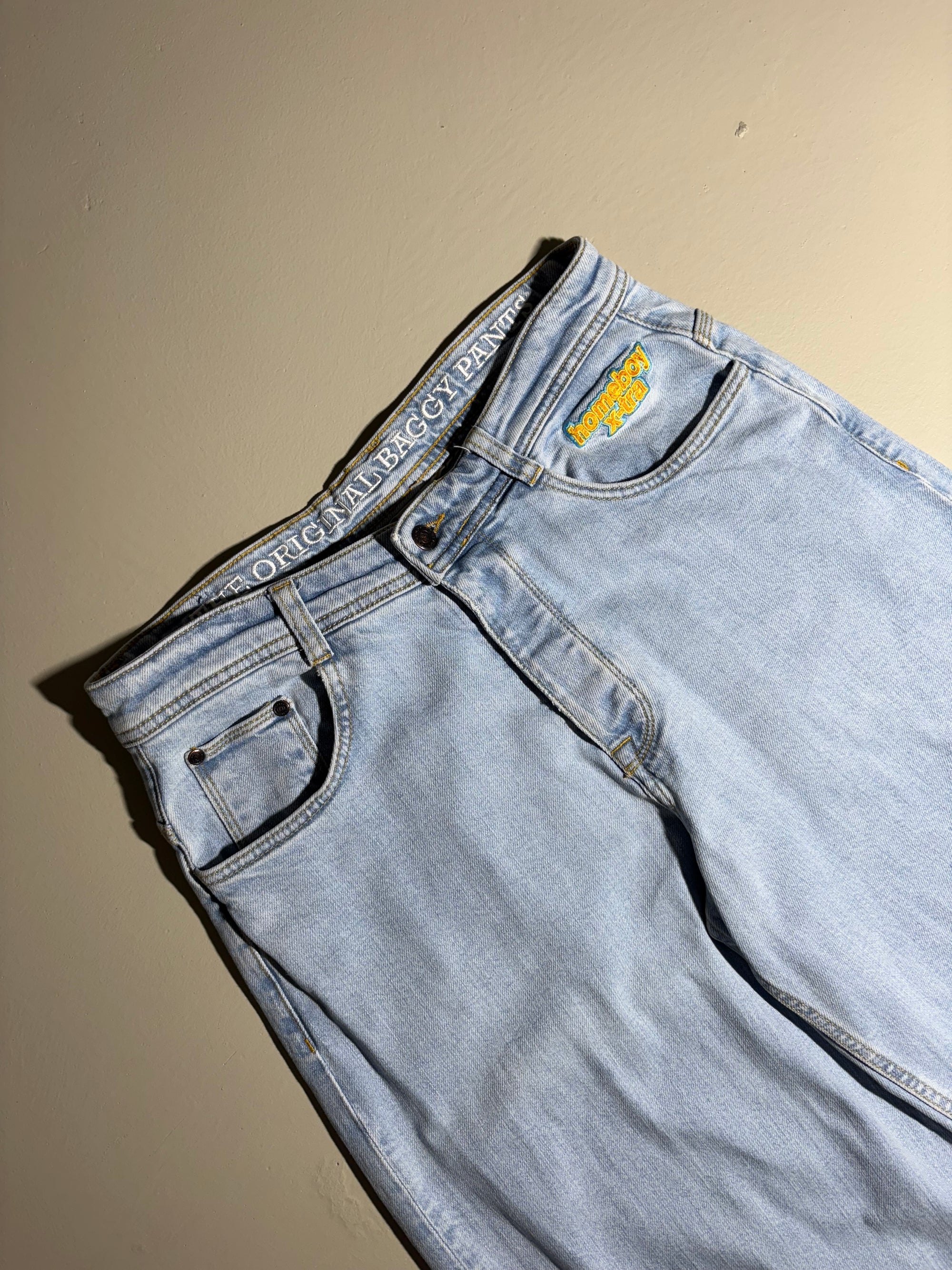 Vintage HomeBoy Light Blue Baggy Denim Jeans S/M