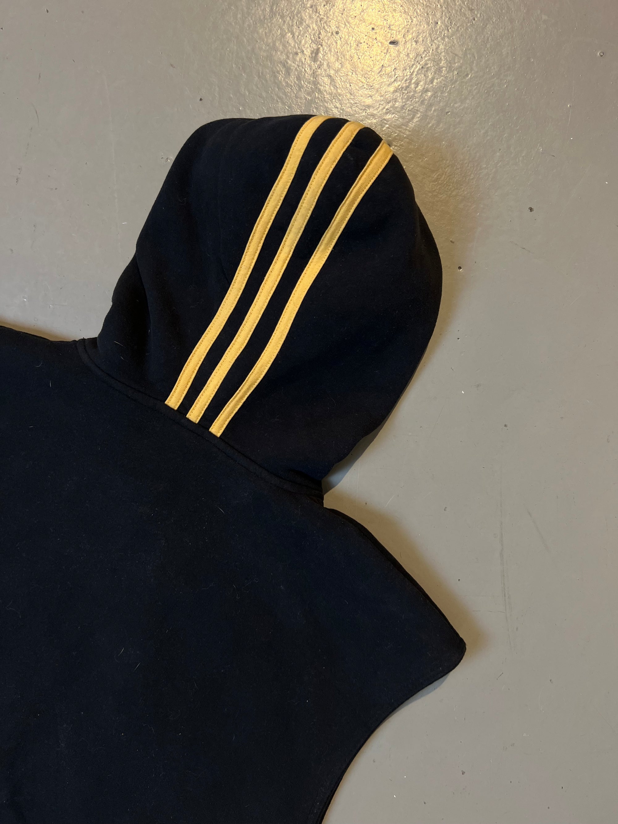 Vintage Adidas Sleeveless Hoodie Black L/XL