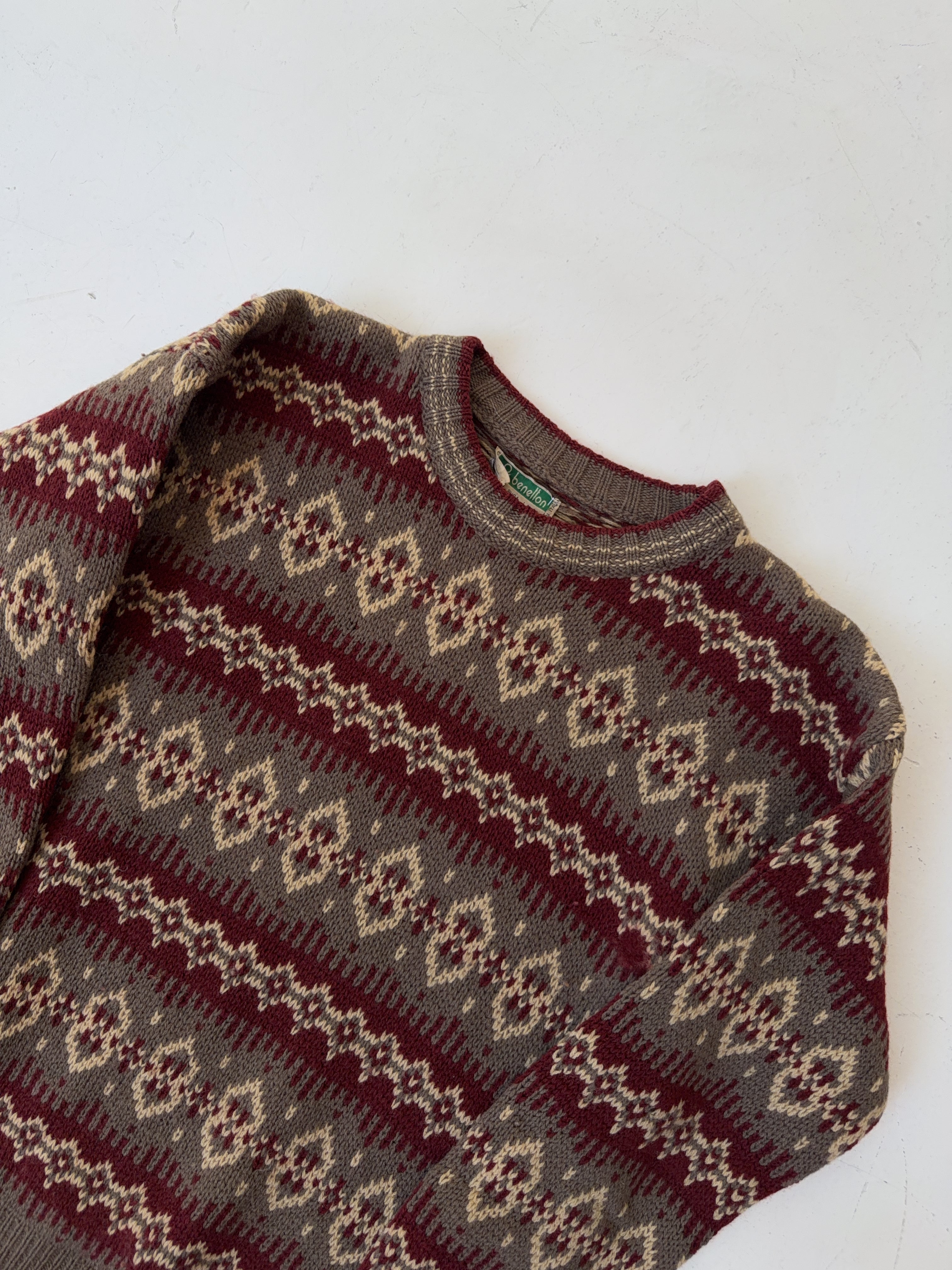Vintage Benetton Knit Sweater (L)