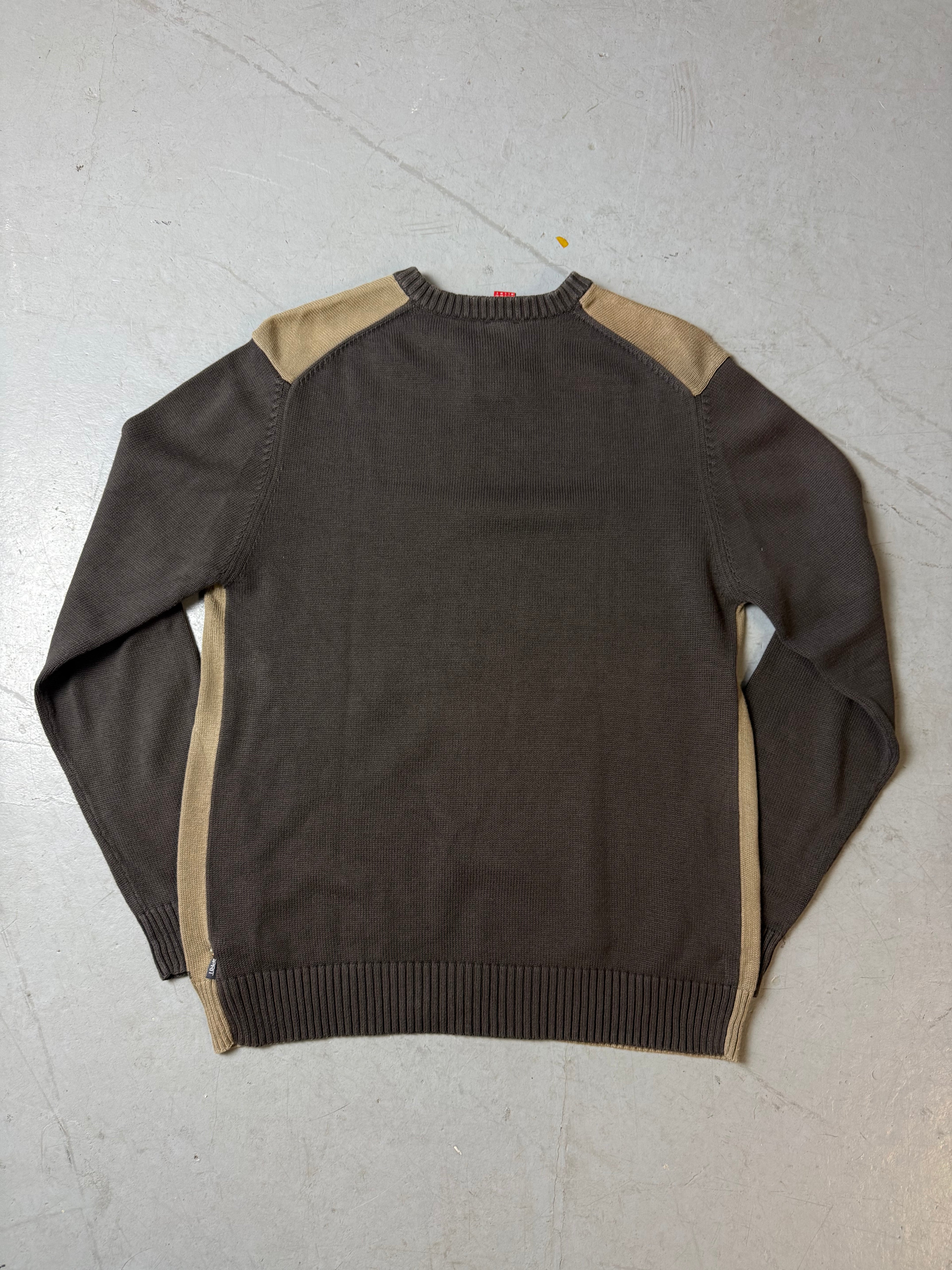 Produktbild von einem Vintage Esprit Brown Knit Sweater von hinten