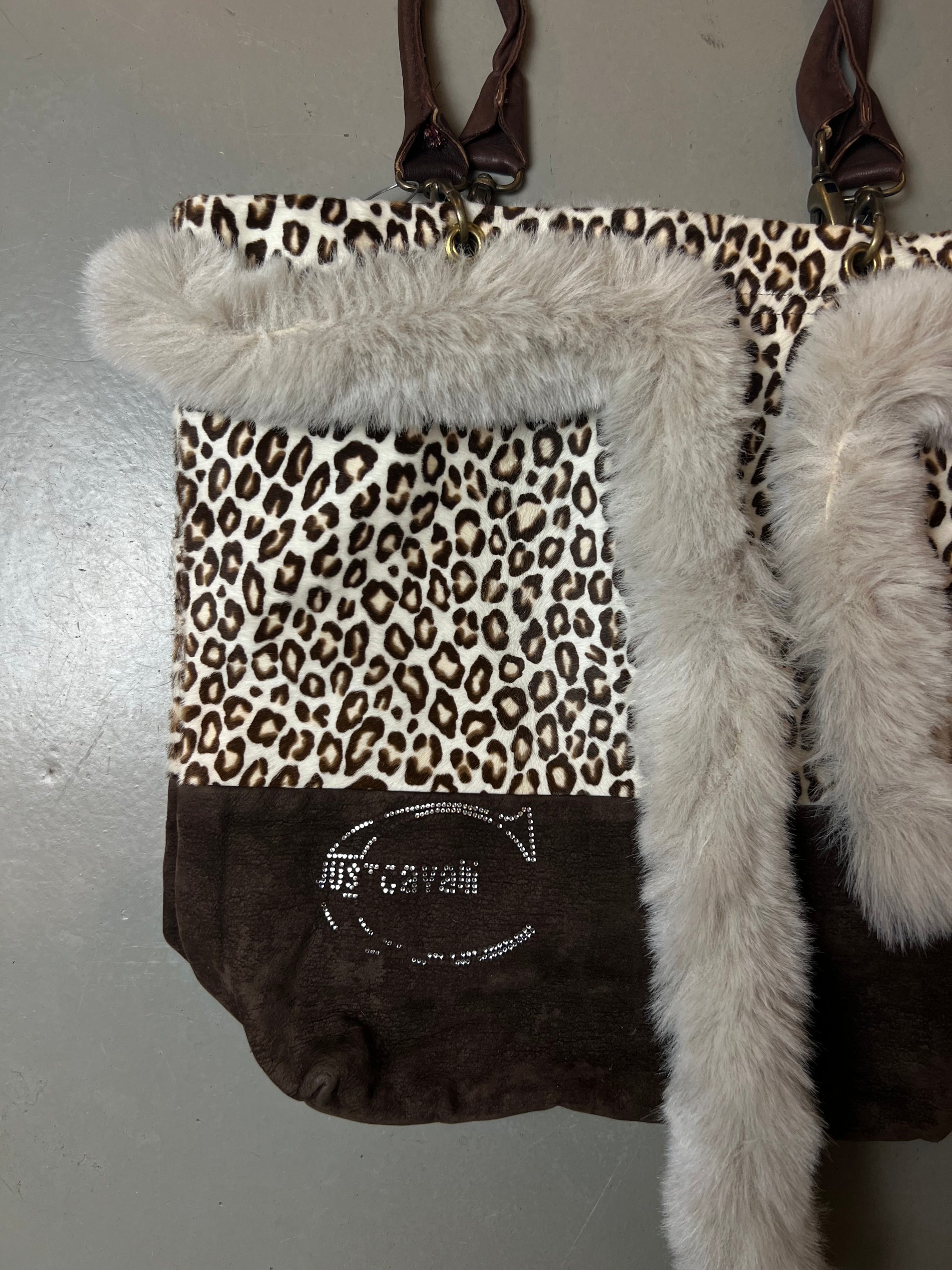 Vintage Just Cavalli Crazy Leo Print Y2K Bag