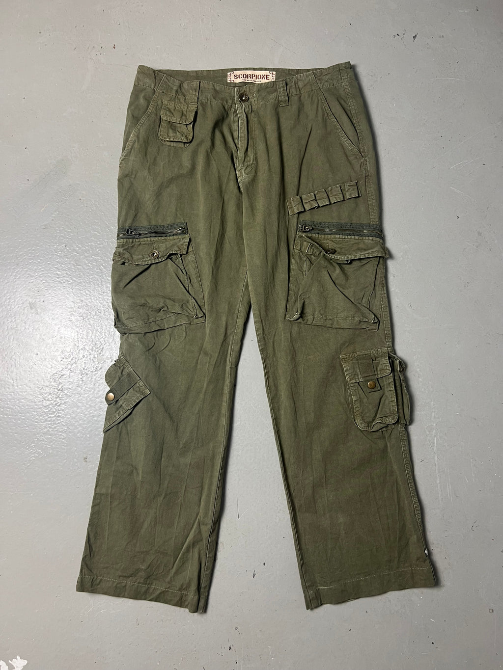 Vintage Olive Cargo Pants M/L