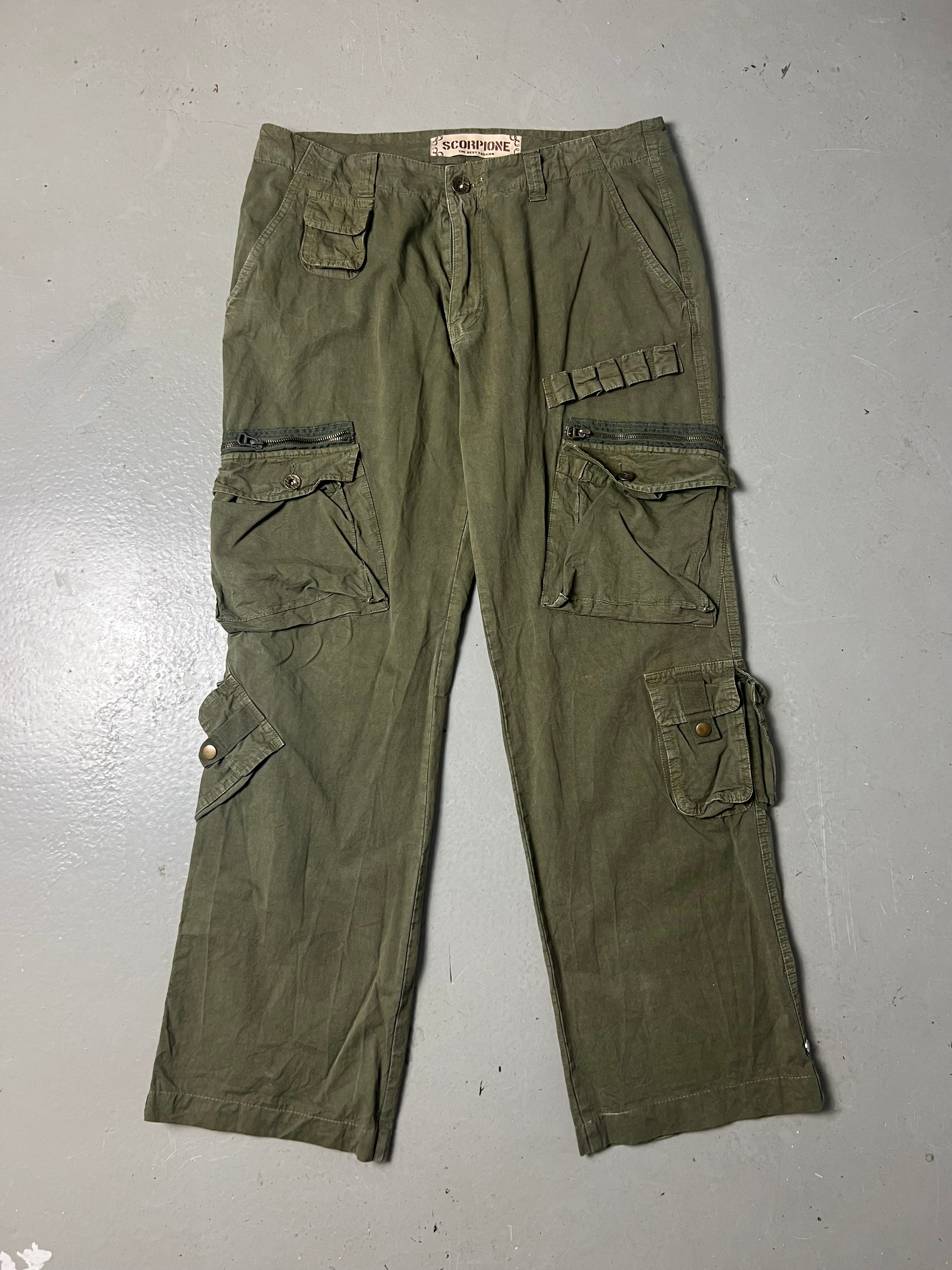 Vintage Olive Cargo Pants M/L