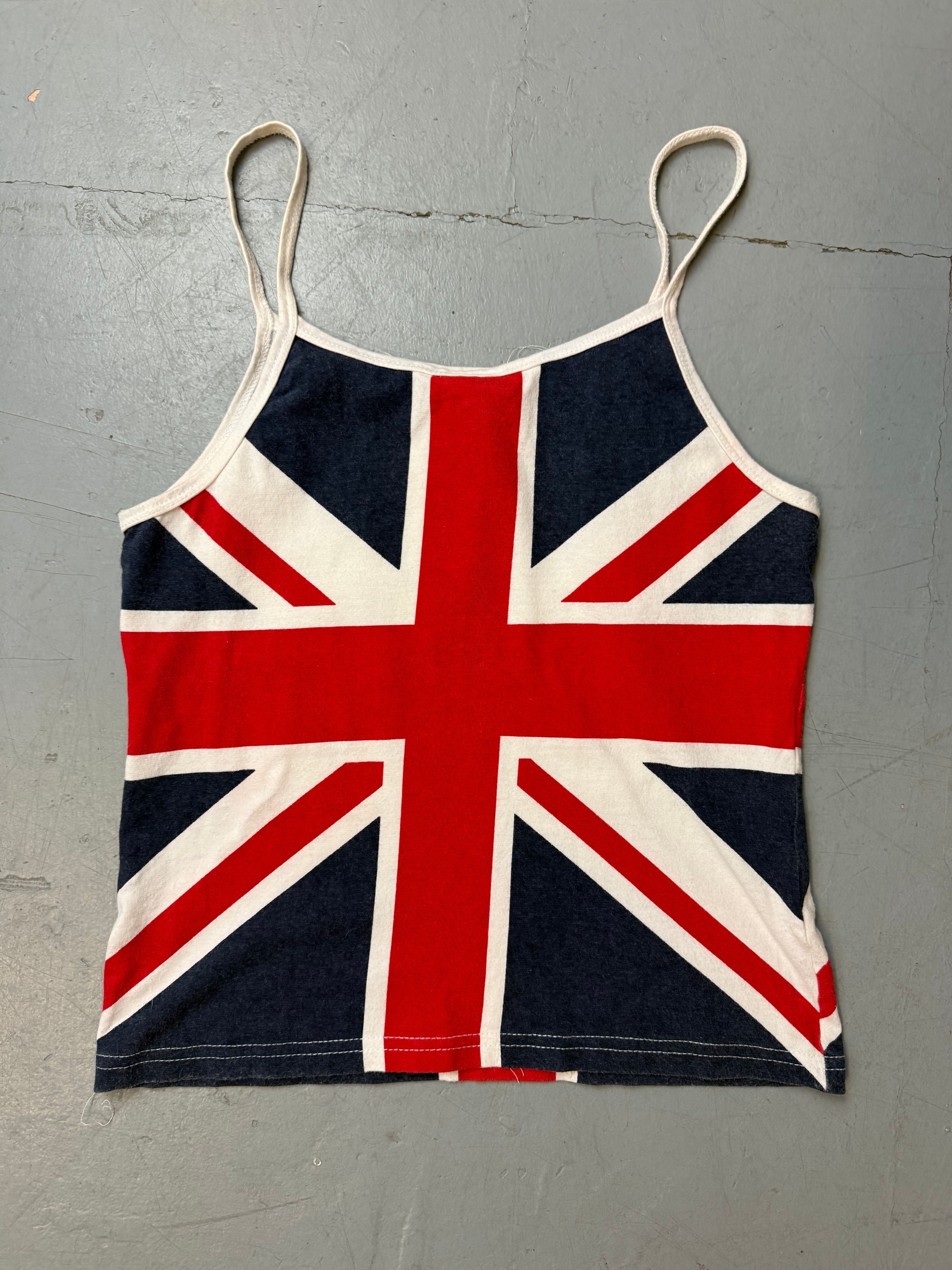 Vintage UK Flag Printed Top M