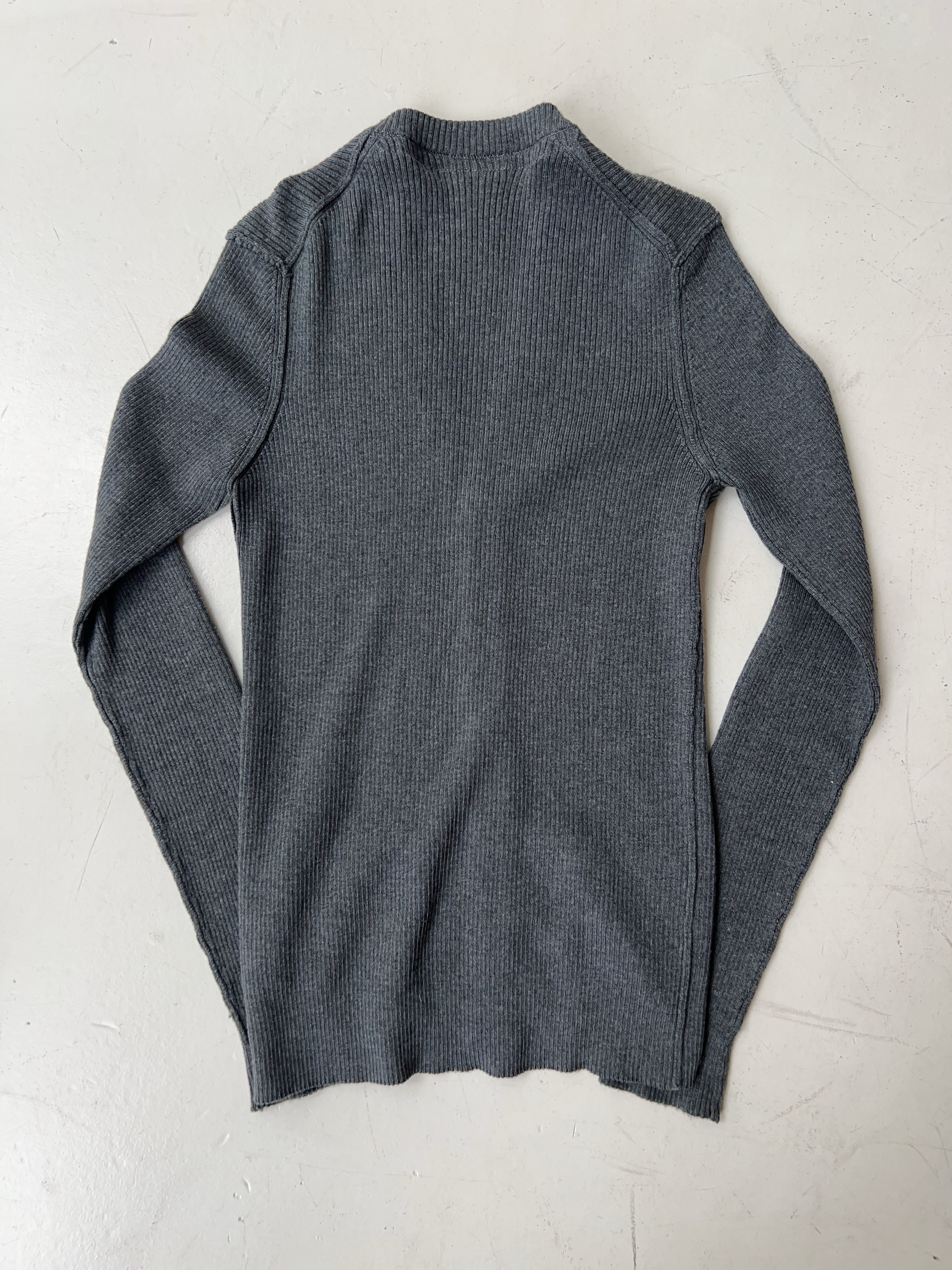 Vintage Dolce & Gabbana Grey Knit Cardigan (M)