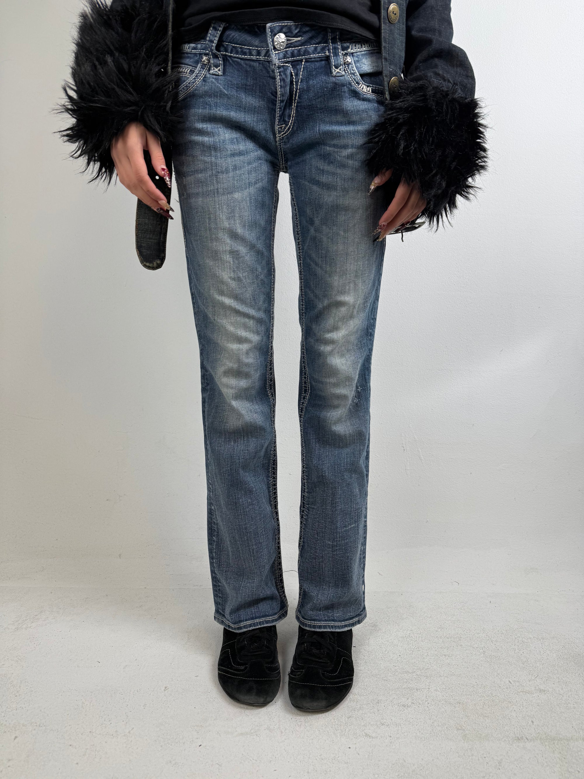 Vintage Rock Revival Y2K Bootcut Denim M