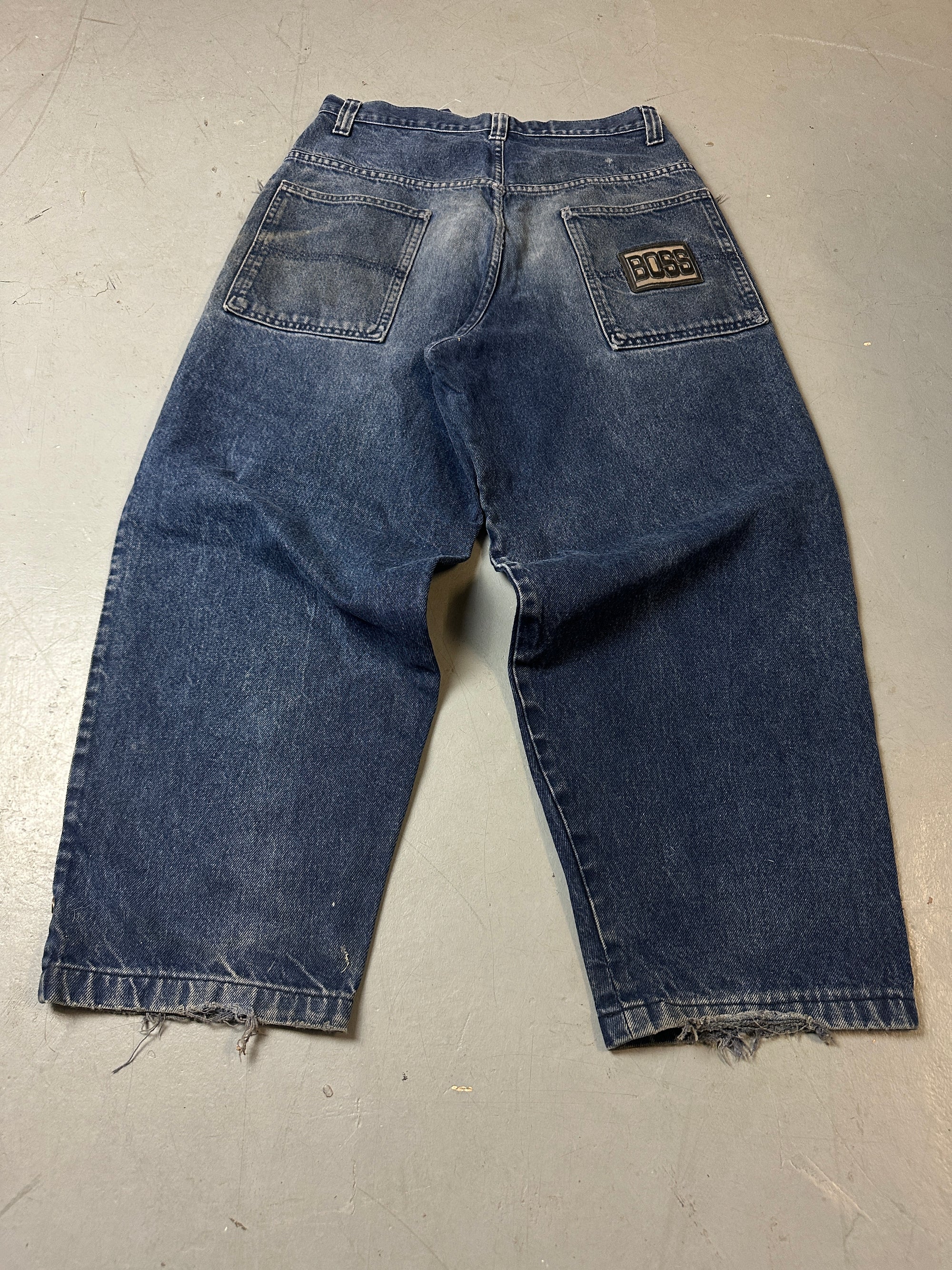 Produktbild von Vintage Boss Wide Leg Denim von hinten 