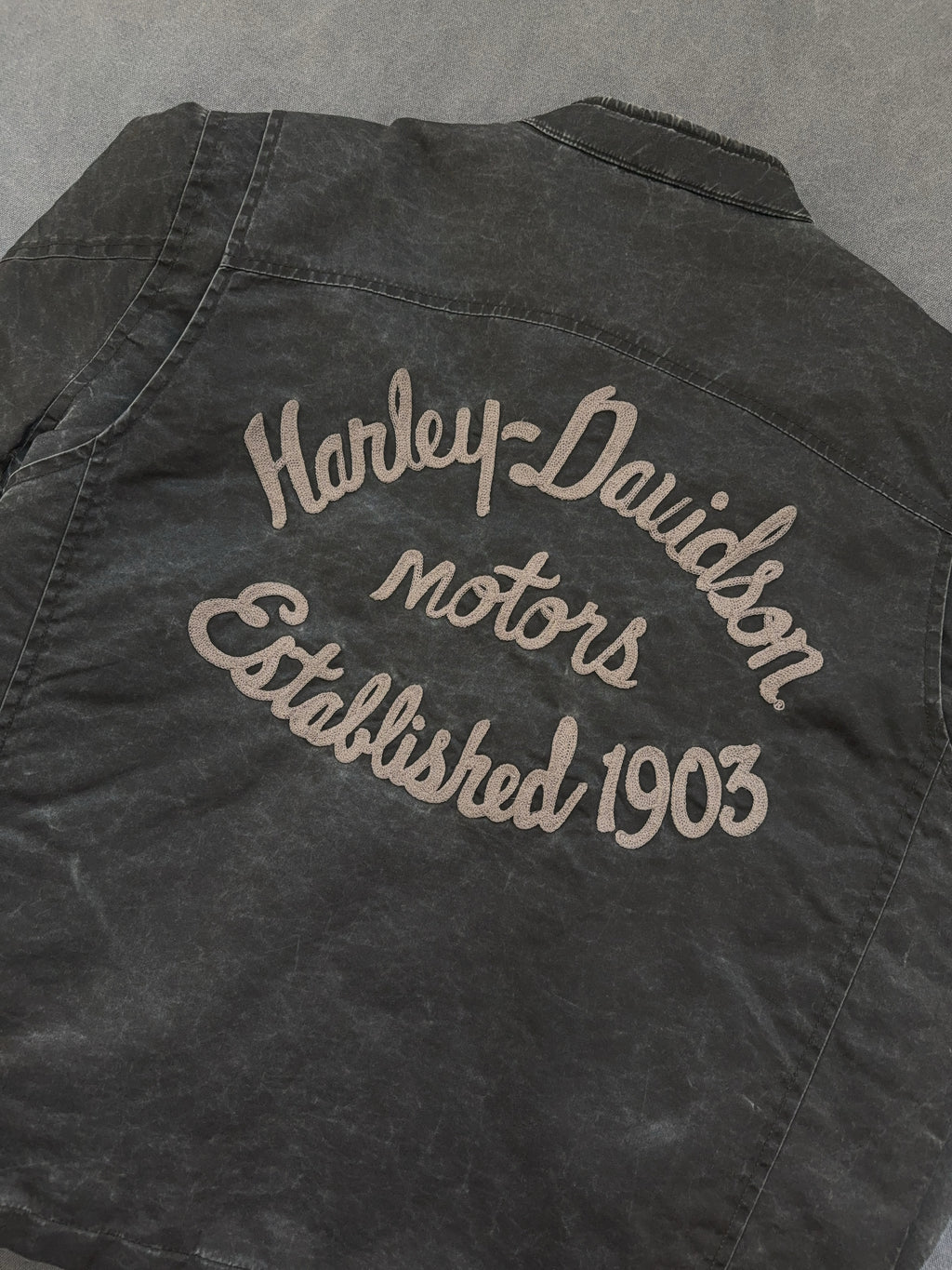 Vintage Harley-davidson Jeansjacke (L)