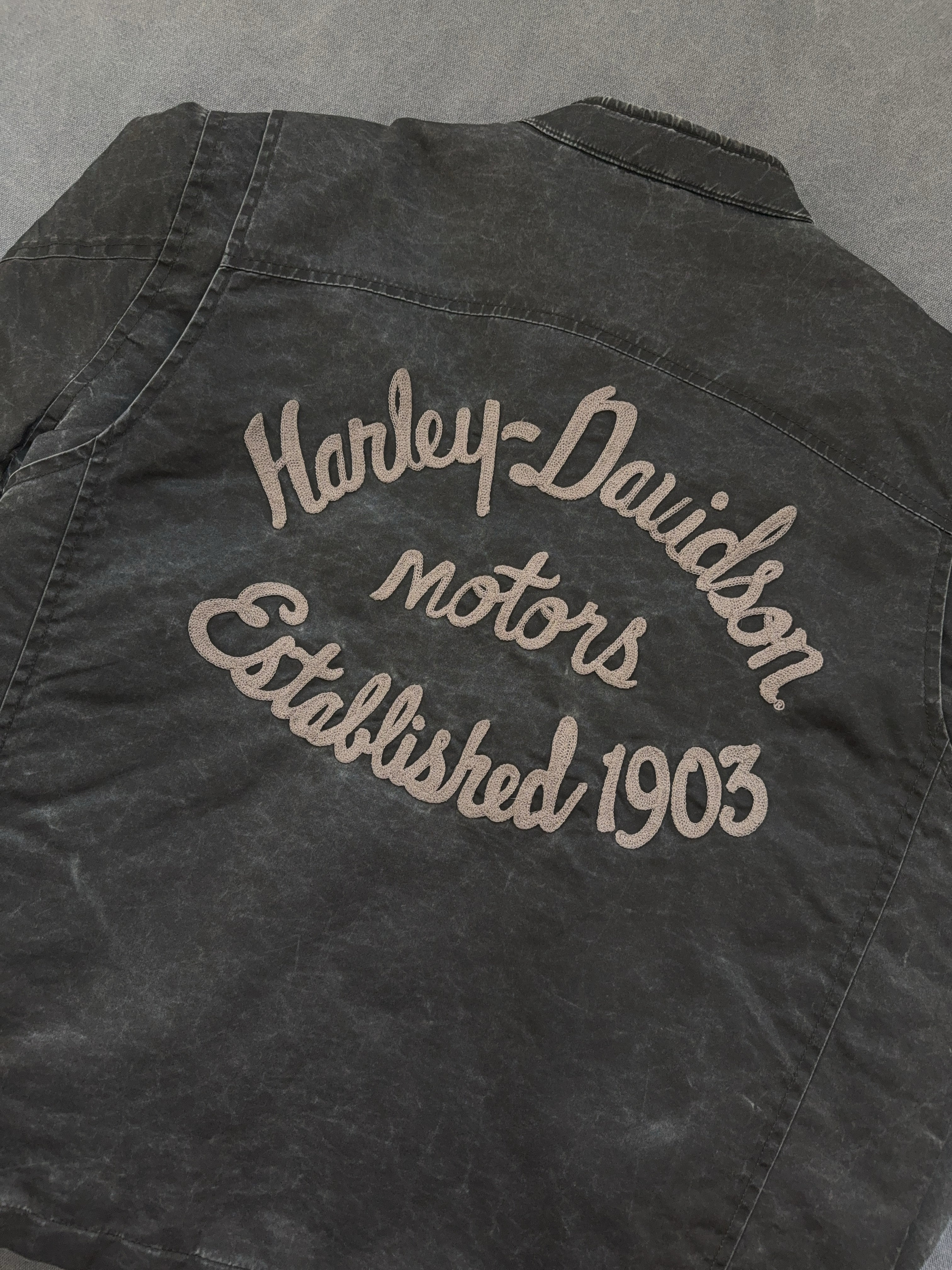 Vintage Harley-davidson Jeansjacke (L)