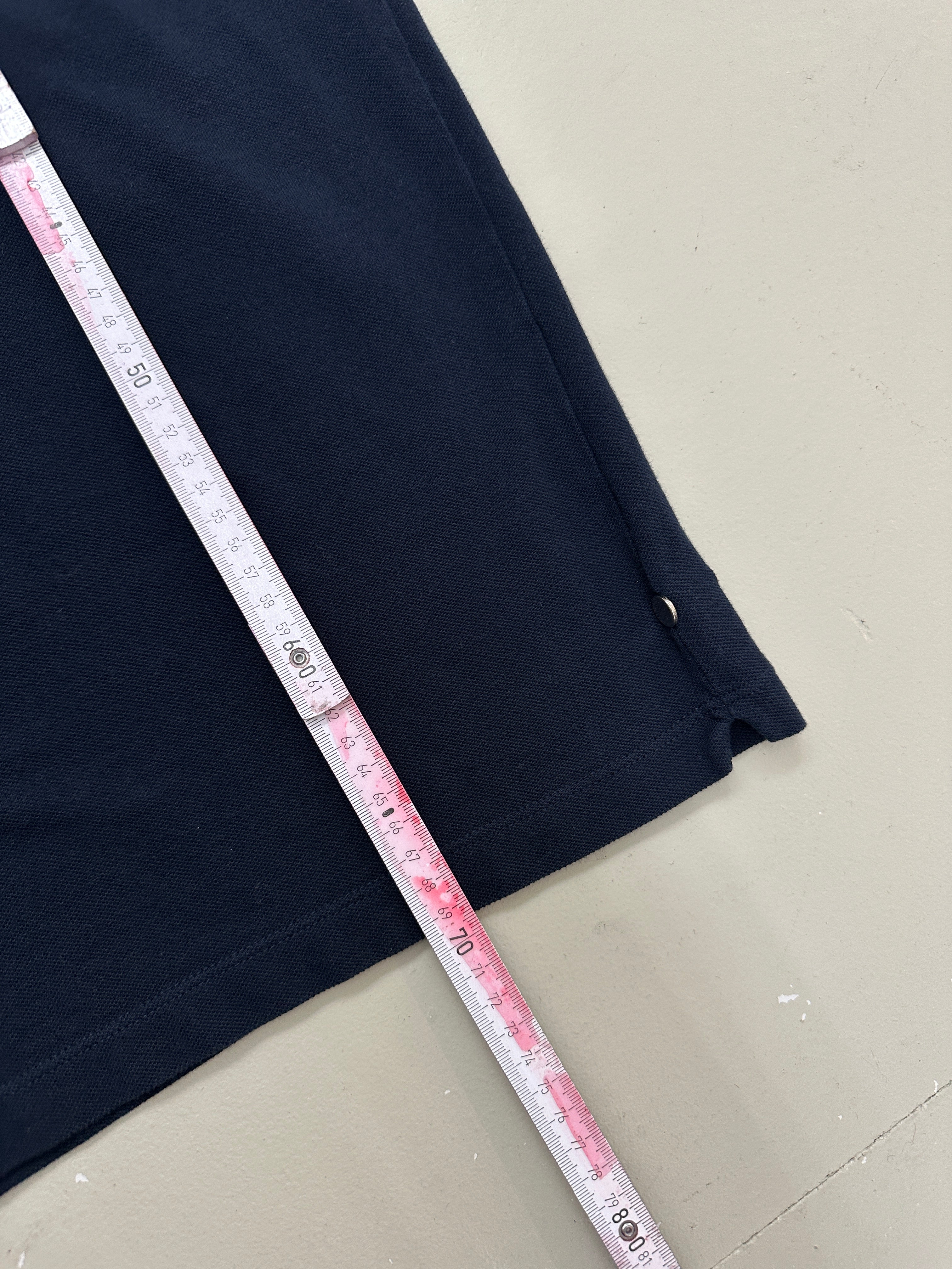 Vintage Navy Lacoste Polo Shirt für Herren. Y2K Second Hand 2000s Fashion 