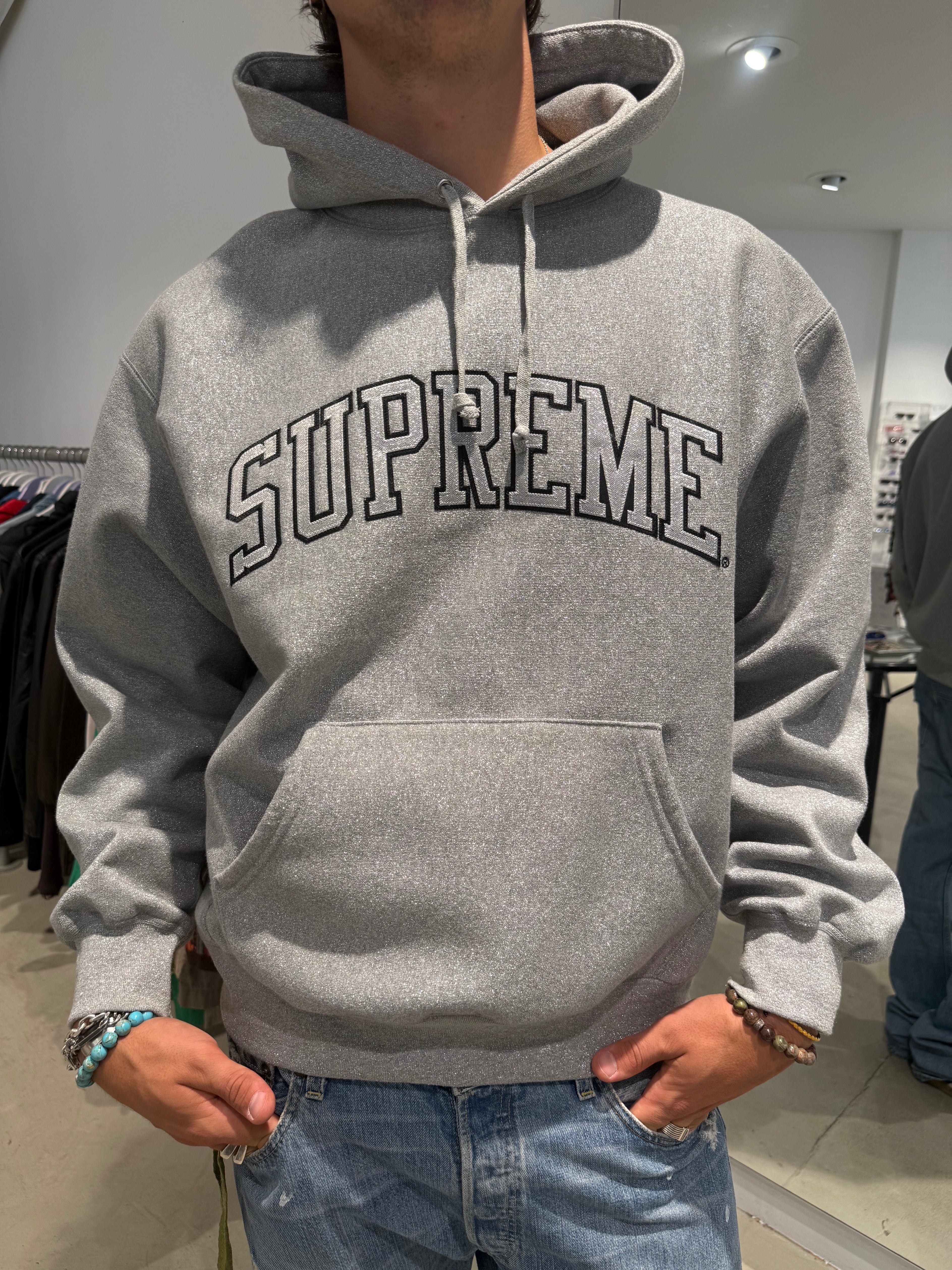 Vintage Supreme SS23 Glitter Arc Hoodie (L)