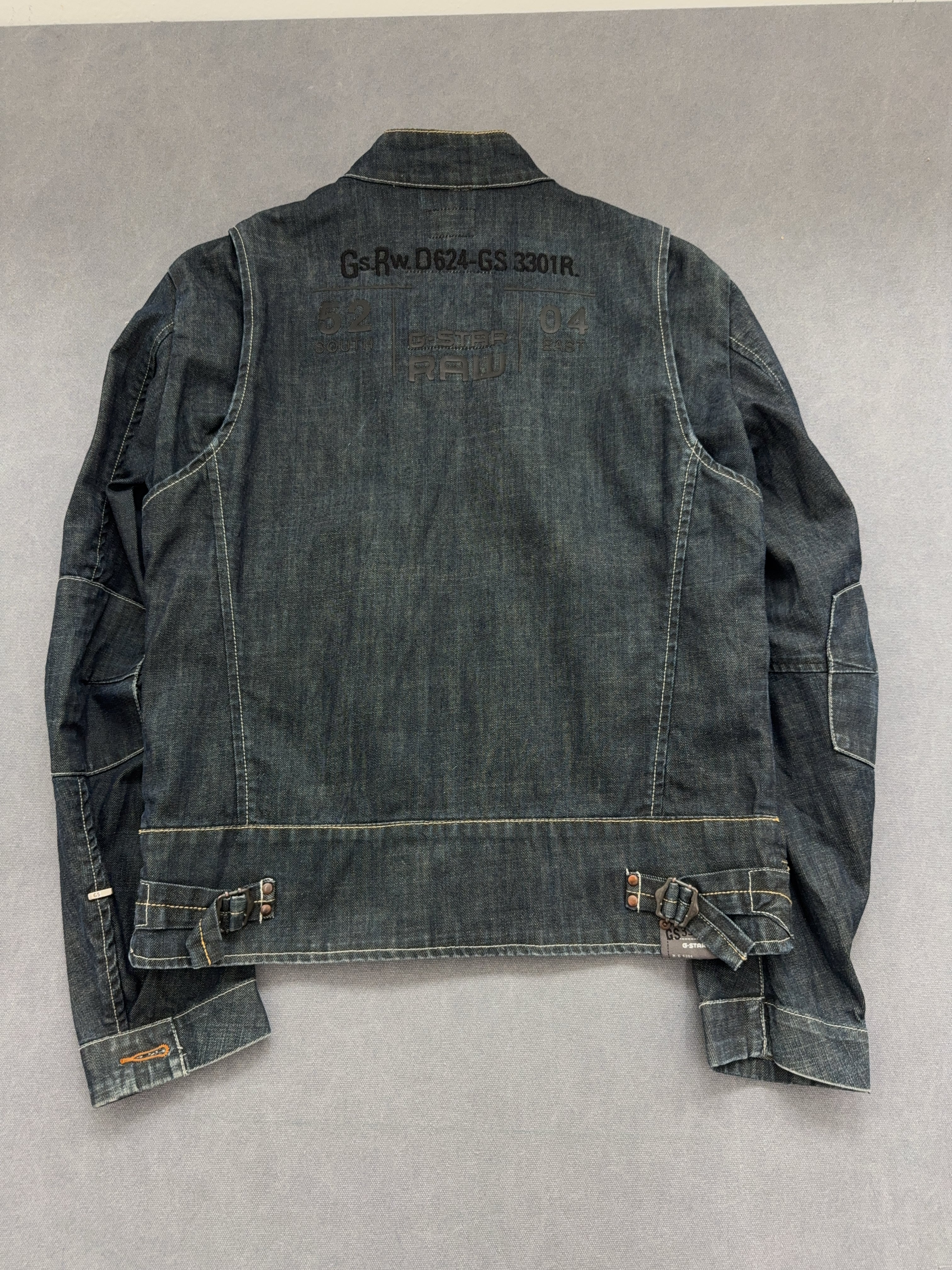 Vintage G-star Raw Denim Jacke für Herren. Y2K Second Hand 2000s Fashion