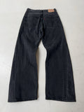Vintage Levi's 501 Black Reworked Bootcut Jeans (S)