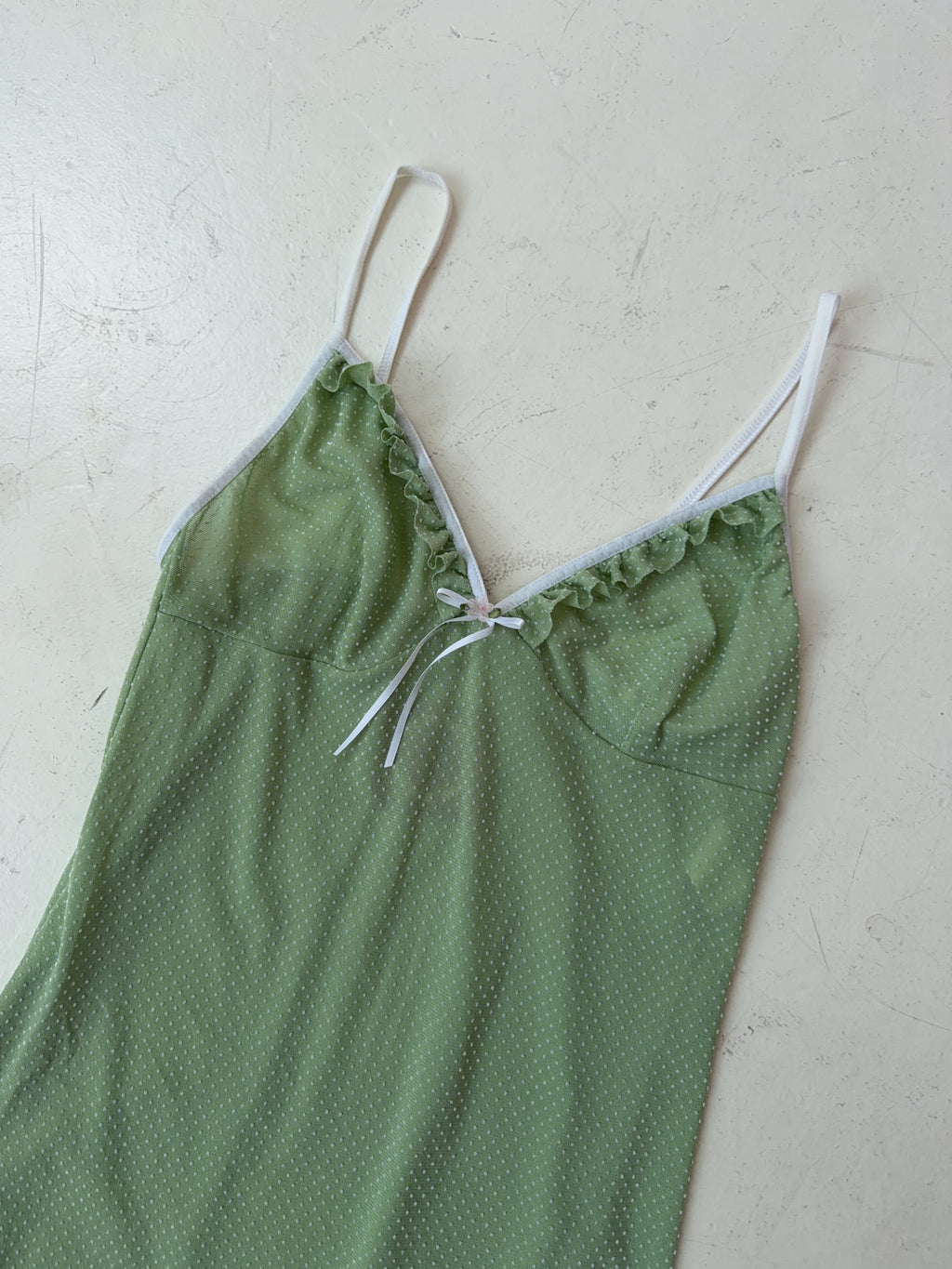 Vintage Green Mesh Top (M)