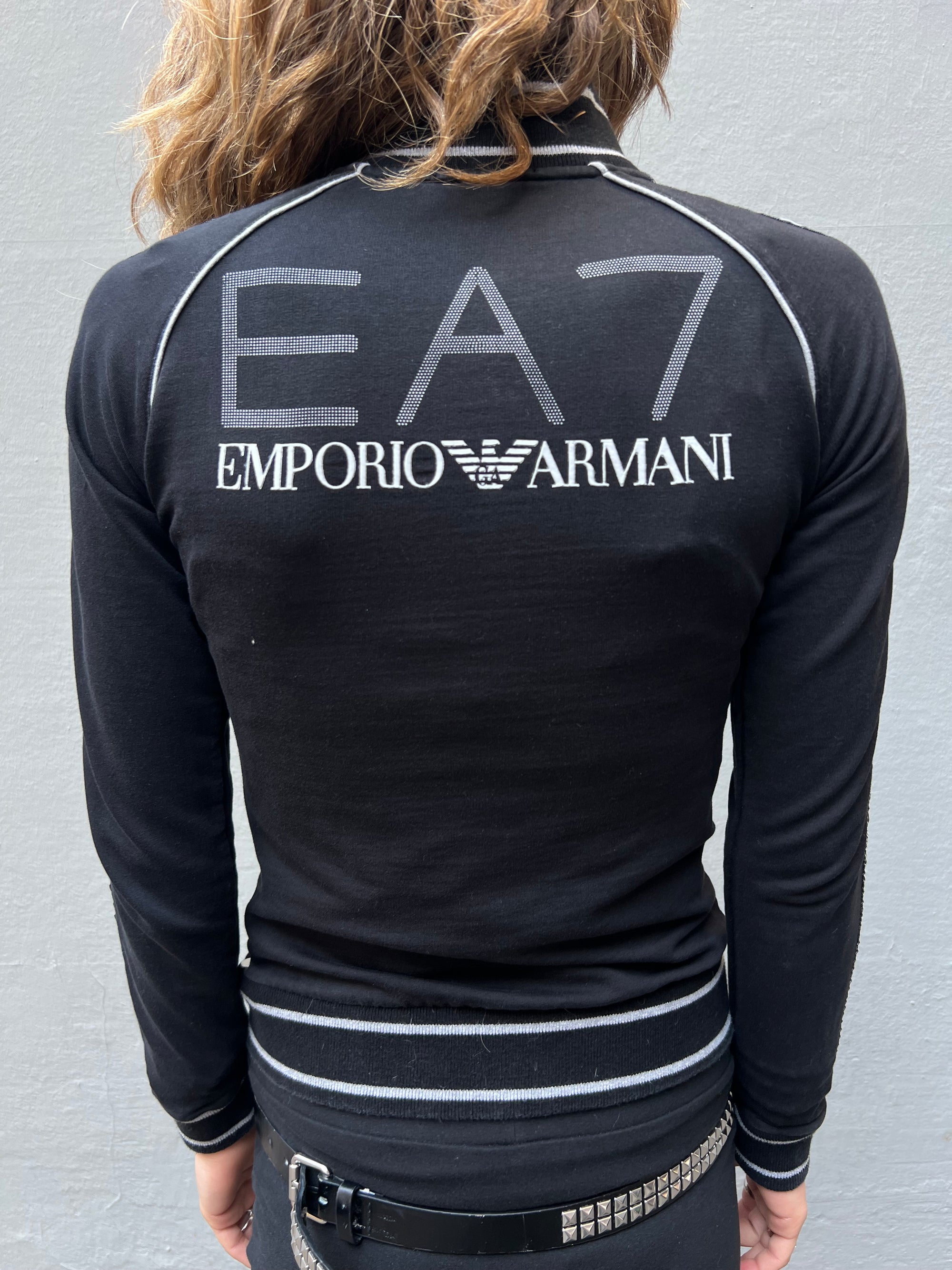 Vintage Black Emporio Armani Track Jacket XS/S