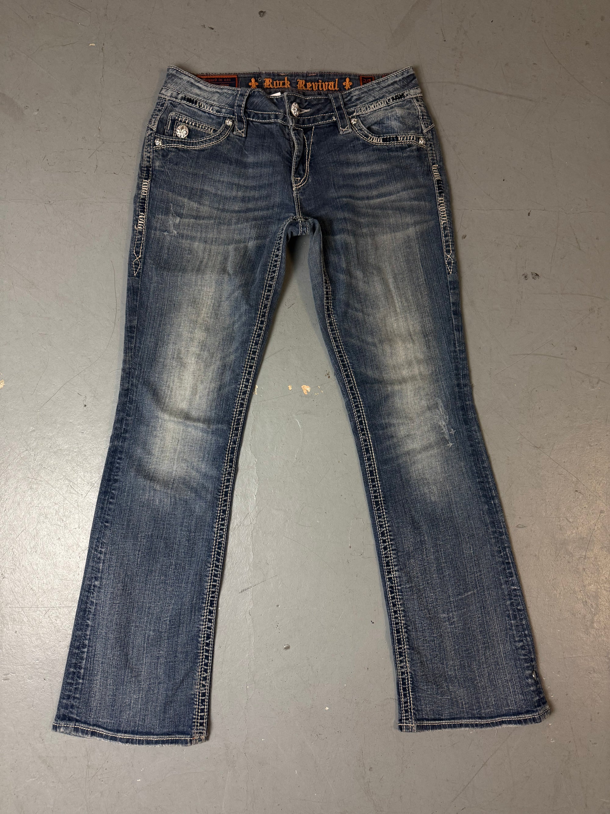 Vintage Rock Revival Y2K Bootcut Denim M