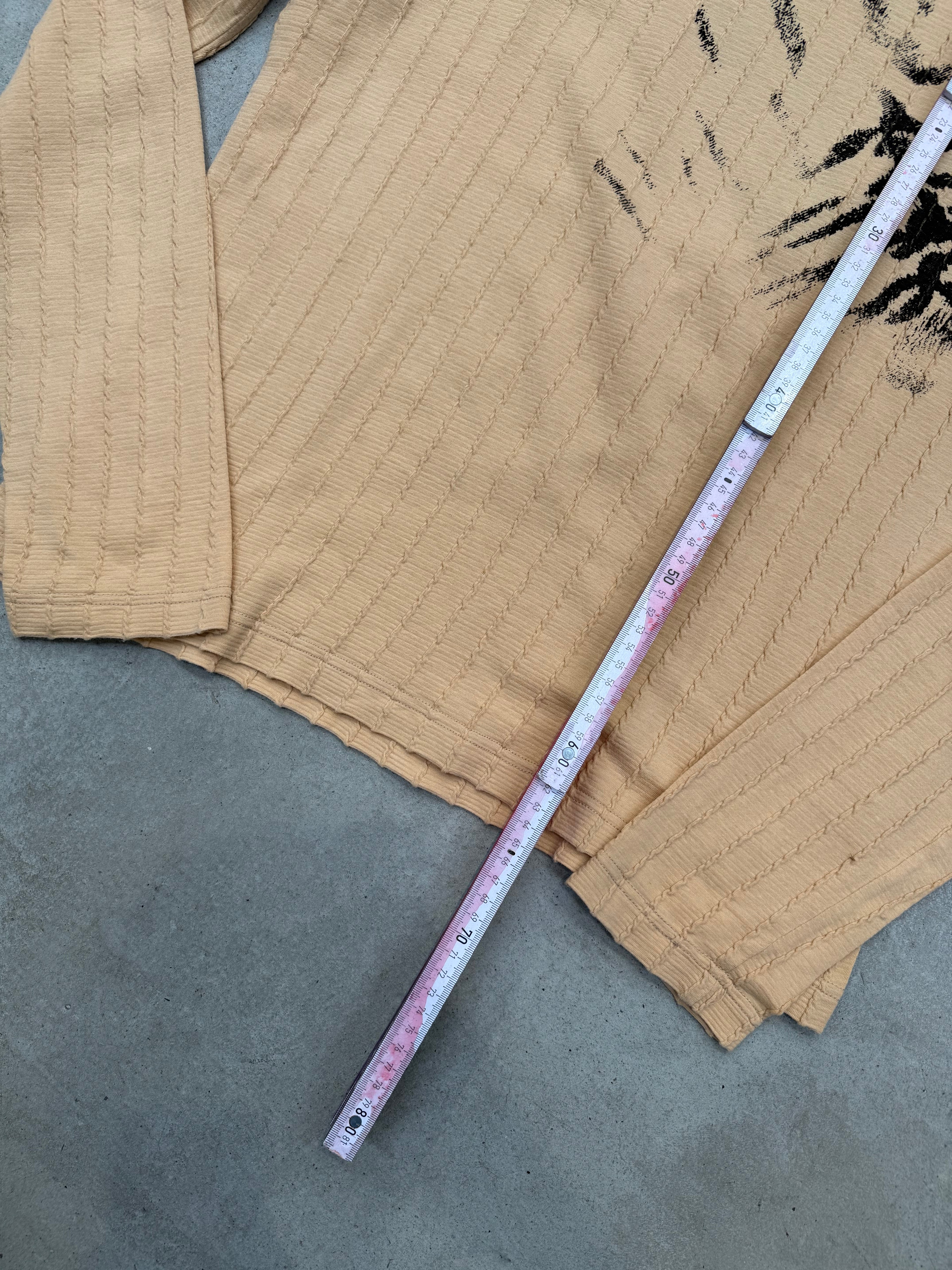 Vintage Just Cavalli Beige Tiger Print Longsleeve M