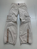 Vintage Beige Light Cargo Pants M