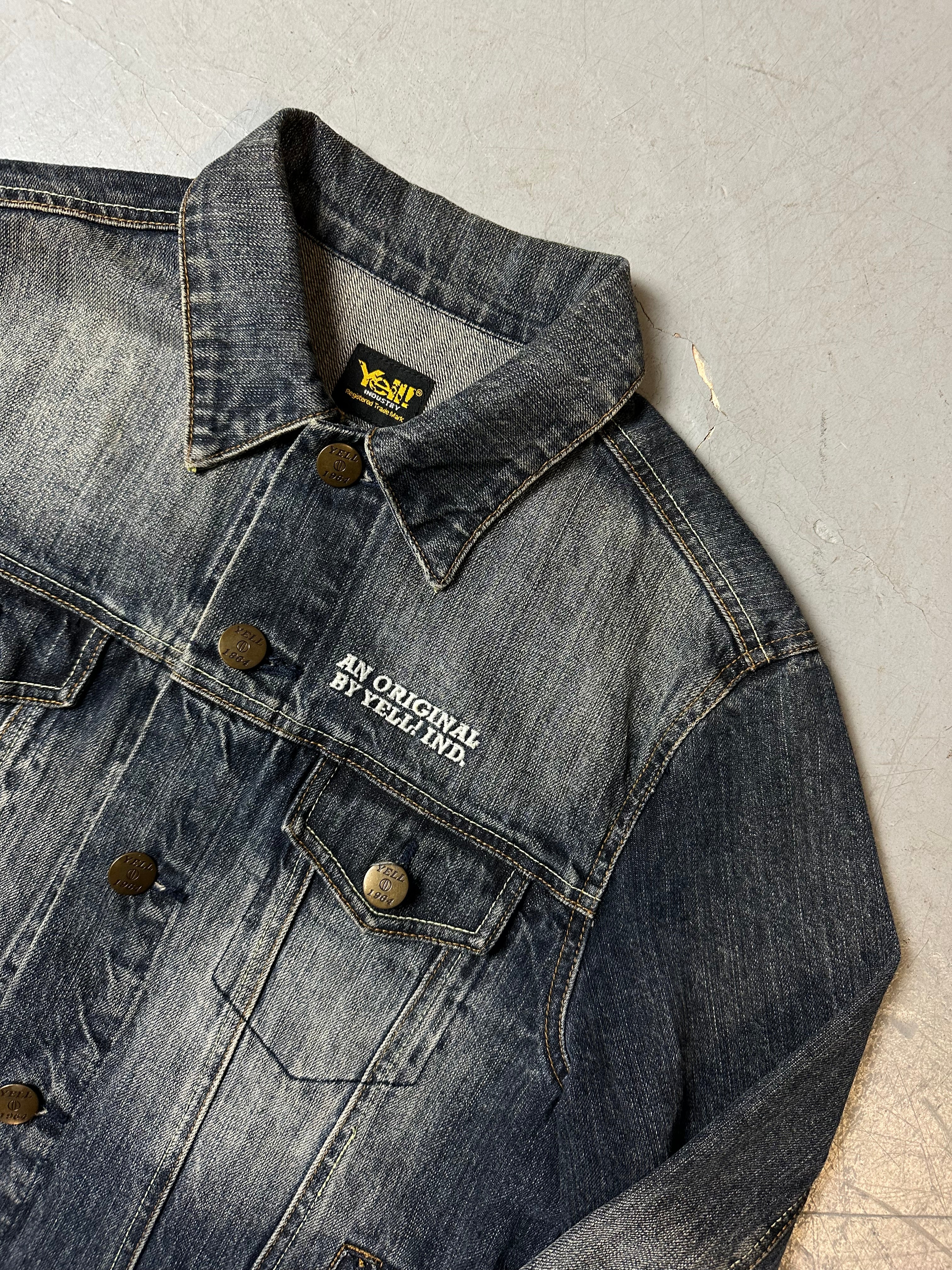 Vintage Yell! Jeans Jacket with Backprint L