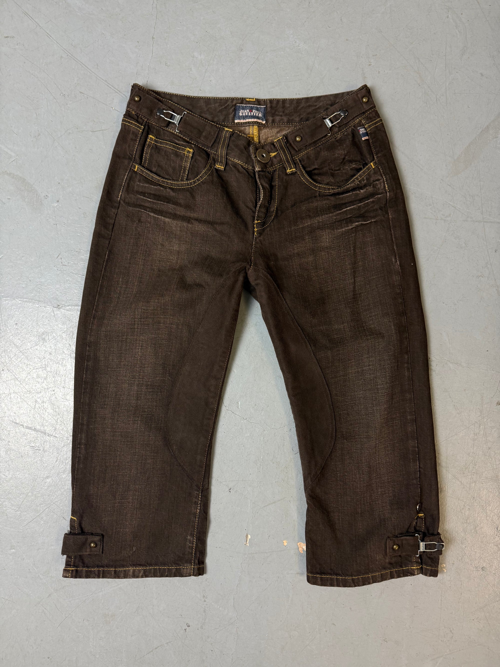 Vintage Jean‘s Paul Gaultier Brown Jeans Shorts XS