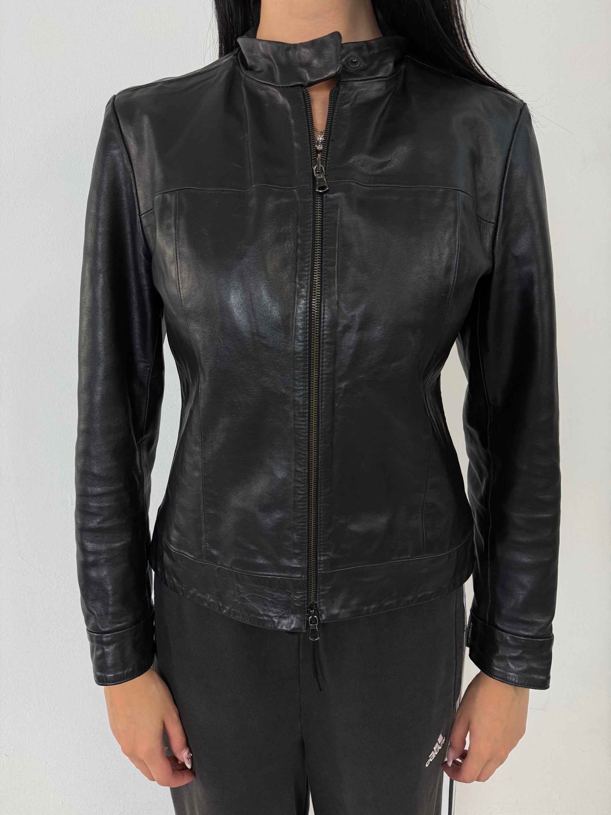 Vintage Kocca Black Leather Jacket S/M