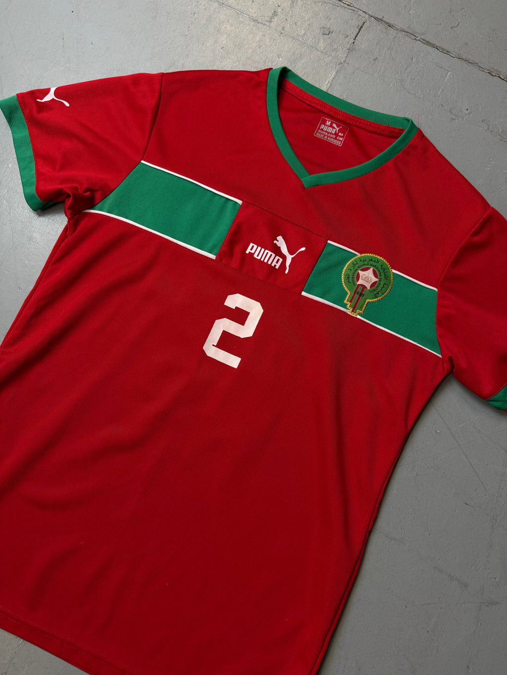 Vintage Puma Morocco 2022 World Cup Home Jersey M/L